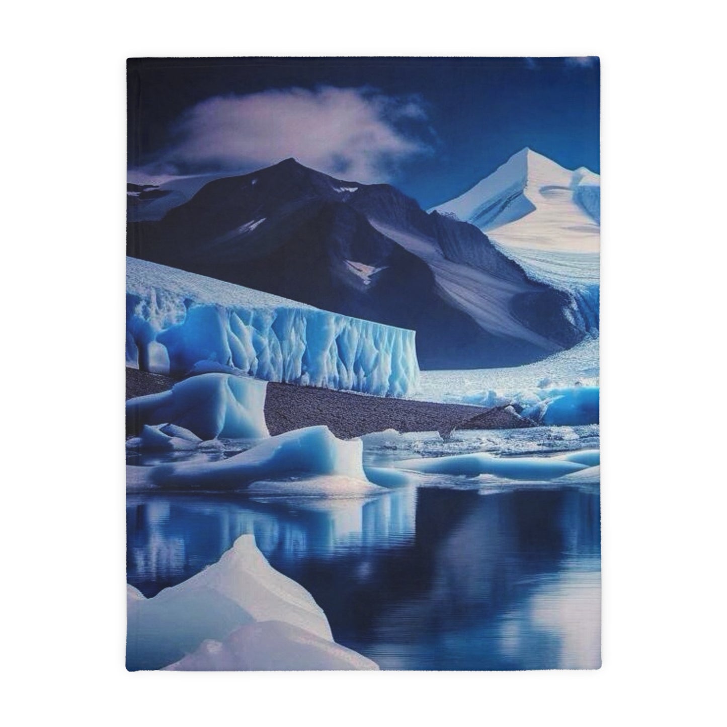Velveteen Blues Microfiber Blanket (Two-sided print)