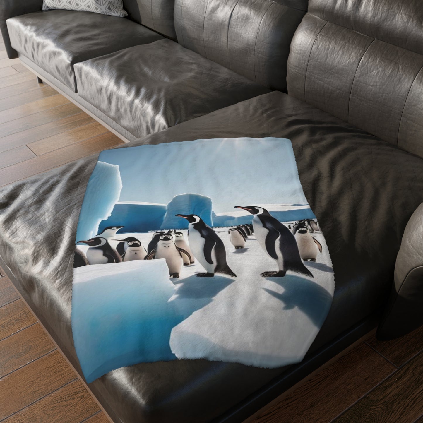 Velveteen Blues Microfiber Blanket (Two-sided print)
