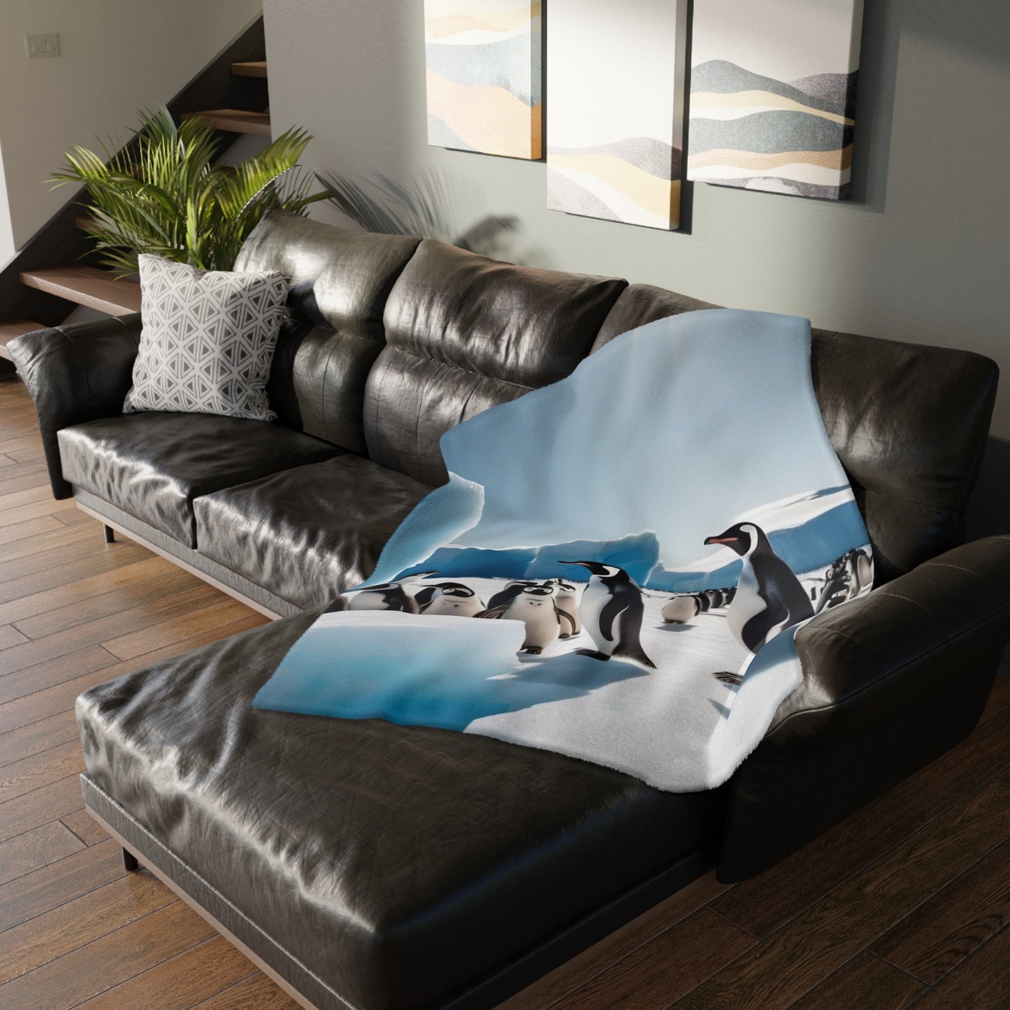 Velveteen Blues Microfiber Blanket (Two-sided print)