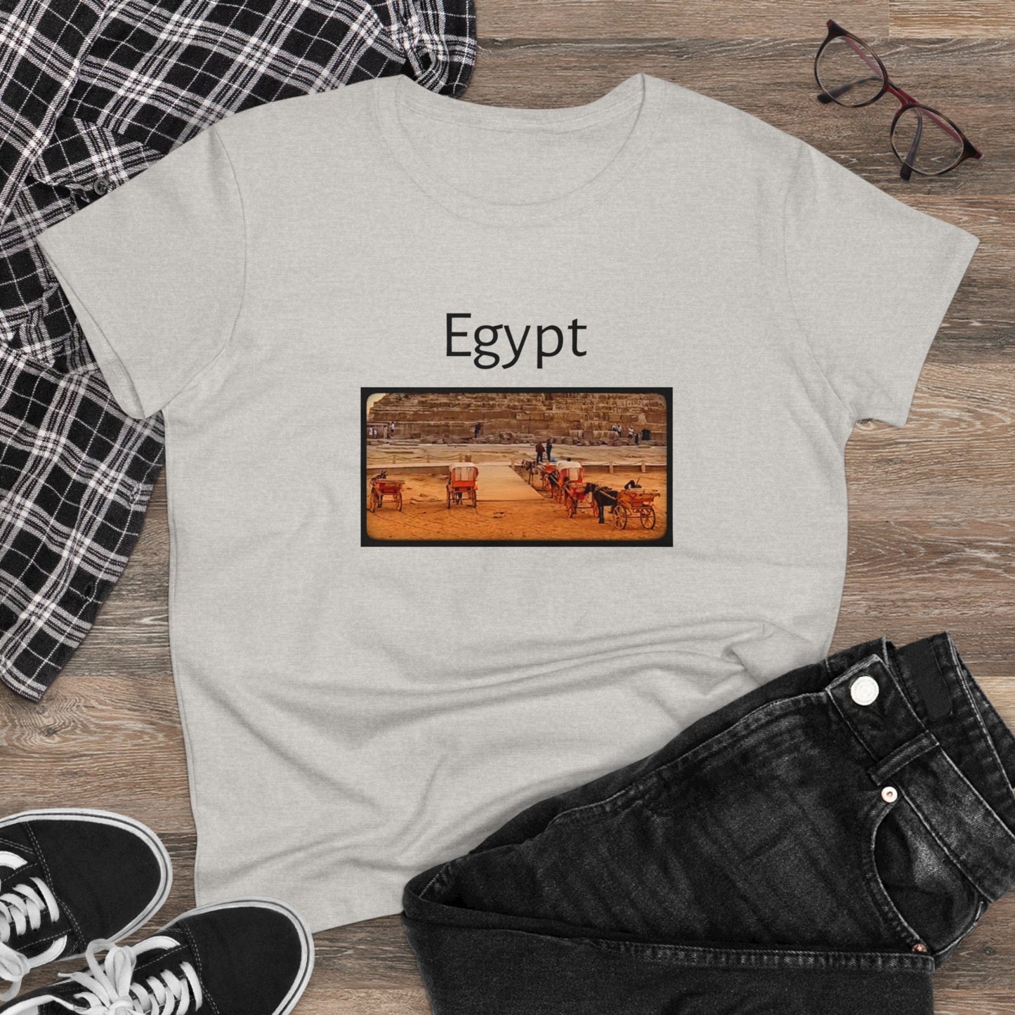 Egypt Women's Midweight Cotton Tee