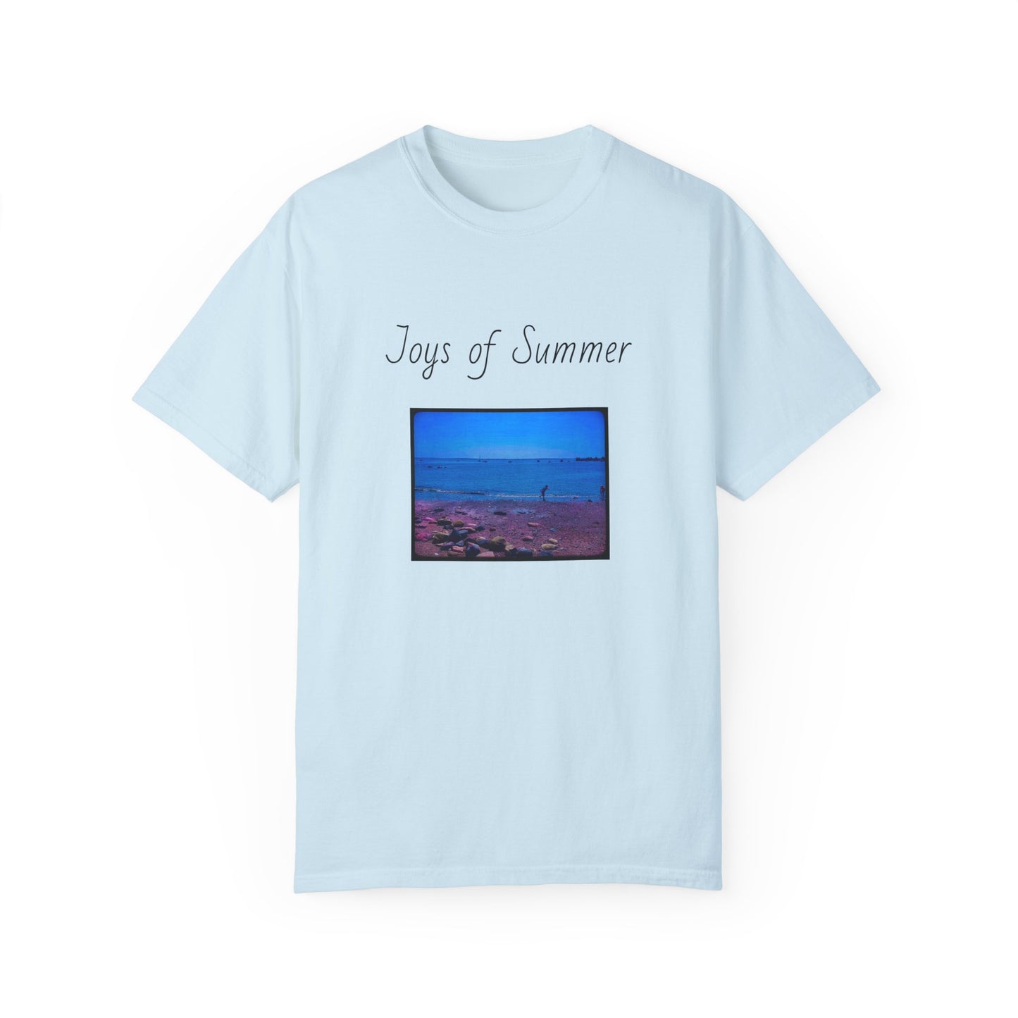 Summer Ocean pebbles Unisex Garment-Dyed T-shirt