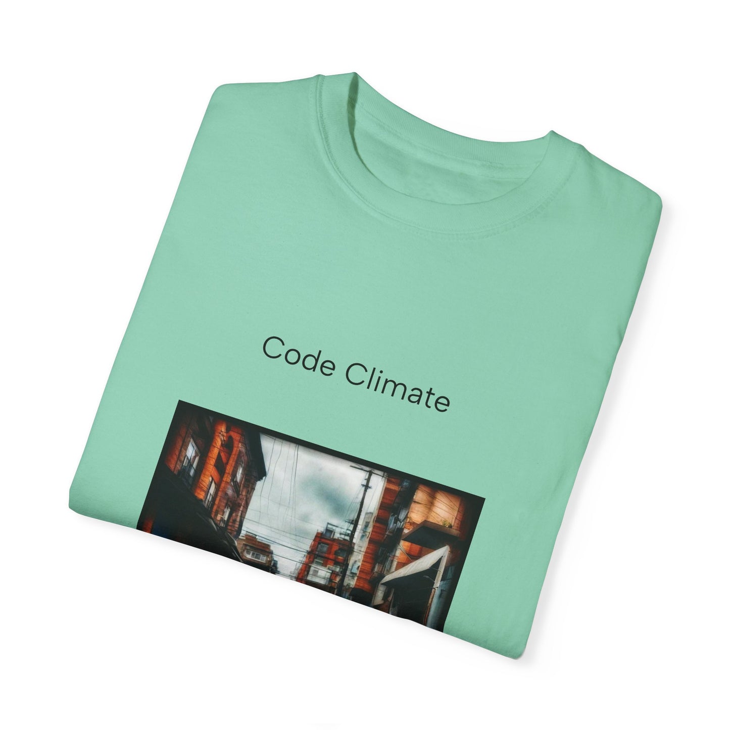 Code Climate Flooding Unisex Garment-Dyed T-shirt