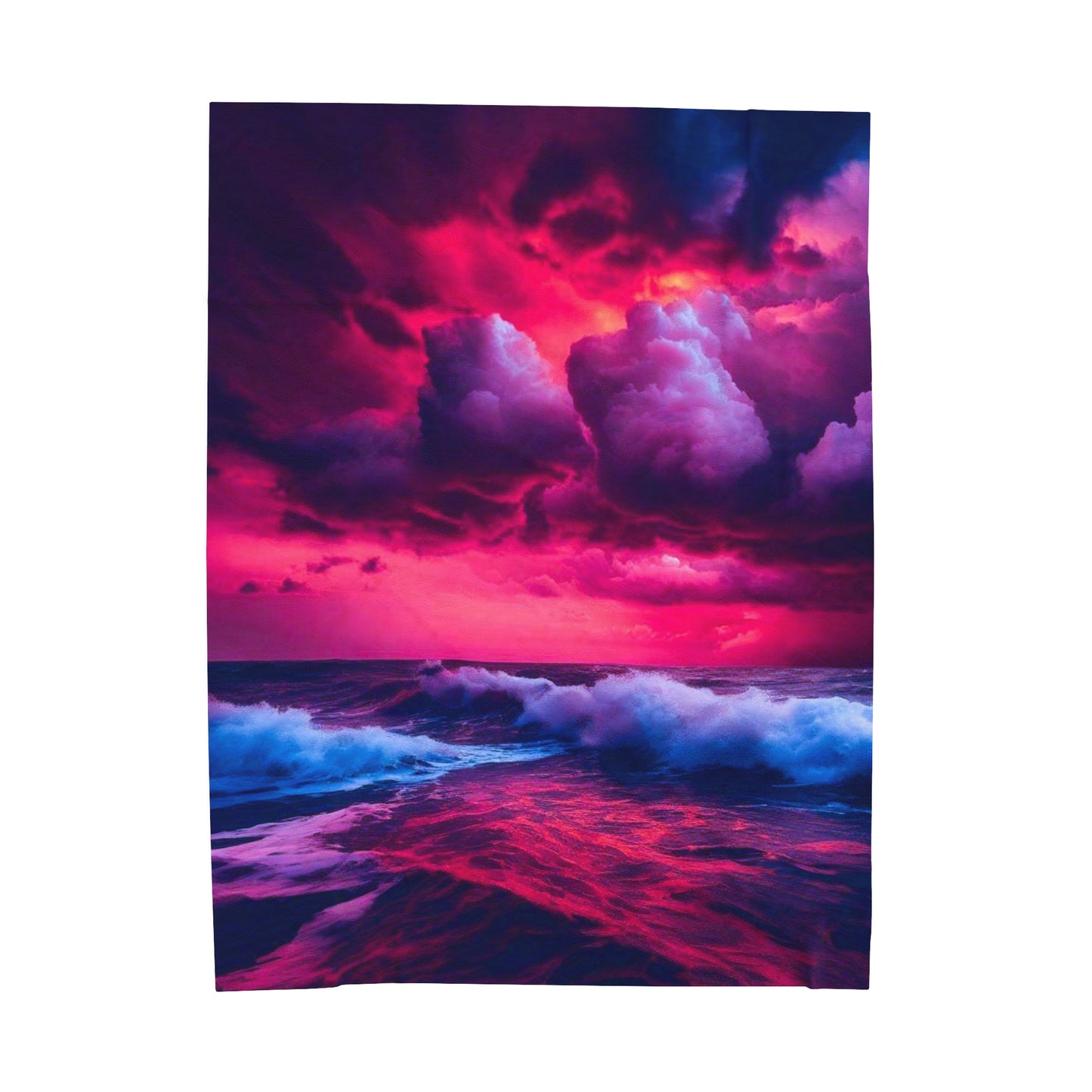 Fire Sky Velveteen Plush Blanket