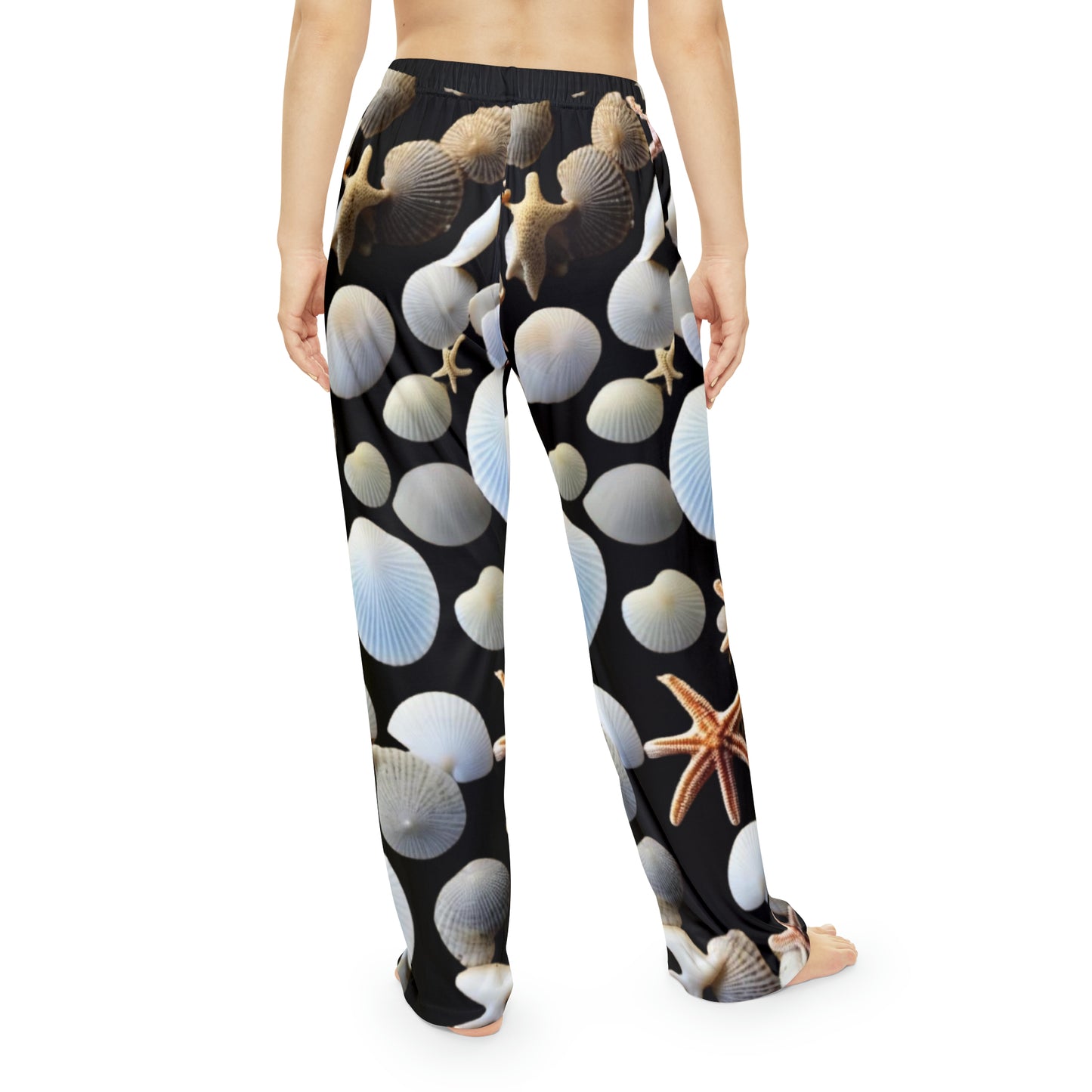 Sea Shells and Sand Dollars Women's Pajama Pants (AOP)