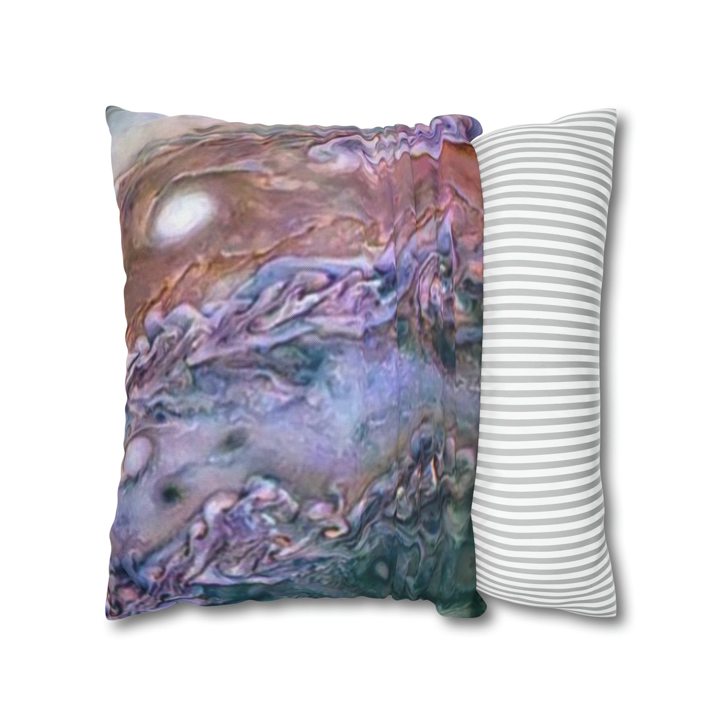 Marbled Pastel Spun Polyester Square Pillowcase