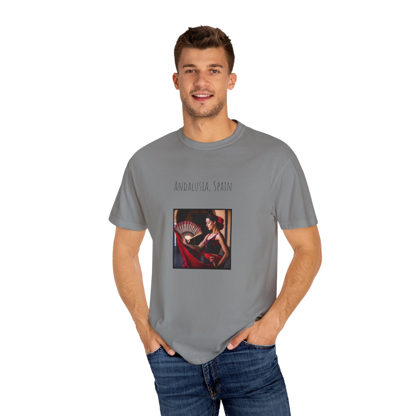 Spain Flamenco Unisex Garment-Dyed T-shirt