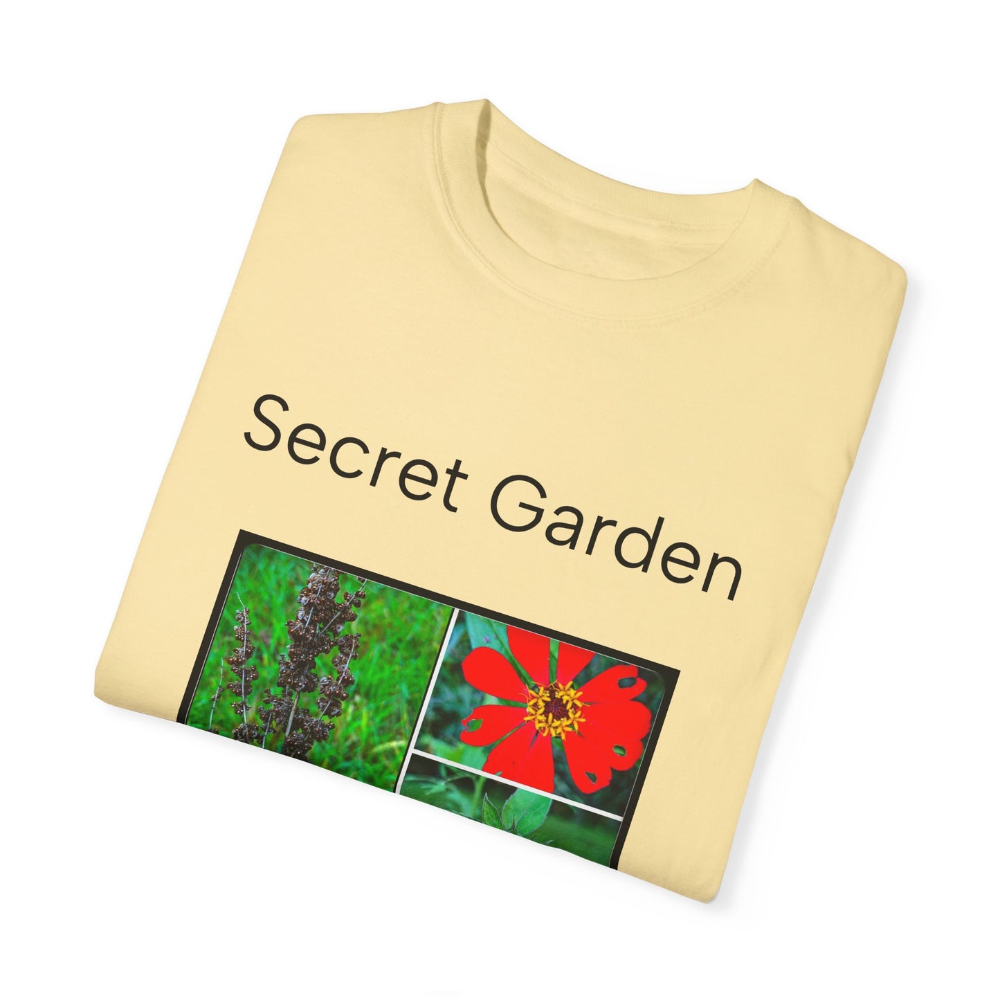 Floral Garden Unisex Garment-Dyed T-shirt