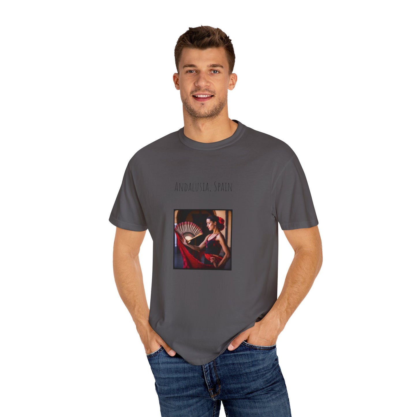 Spain Flamenco Unisex Garment-Dyed T-shirt