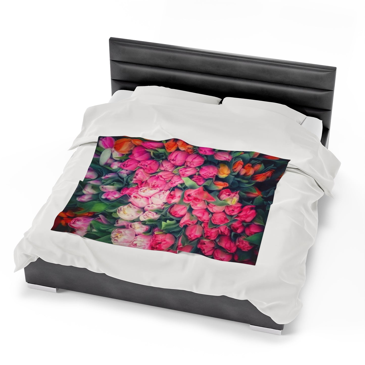 Roses Abundance Velveteen Plush Blanket