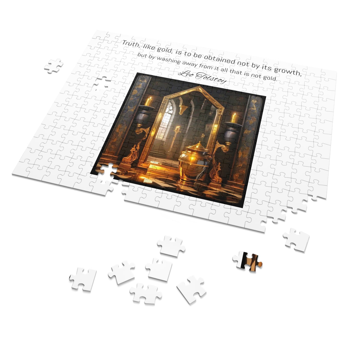 Tolstoy Gold Truth Jigsaw Puzzle (30, 110, 252, 500,1000-Piece)