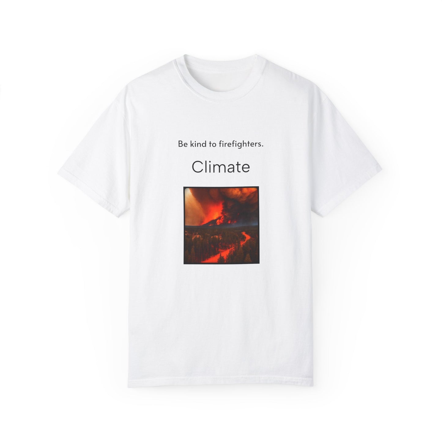 Climate Fire Unisex Garment-Dyed T-shirt