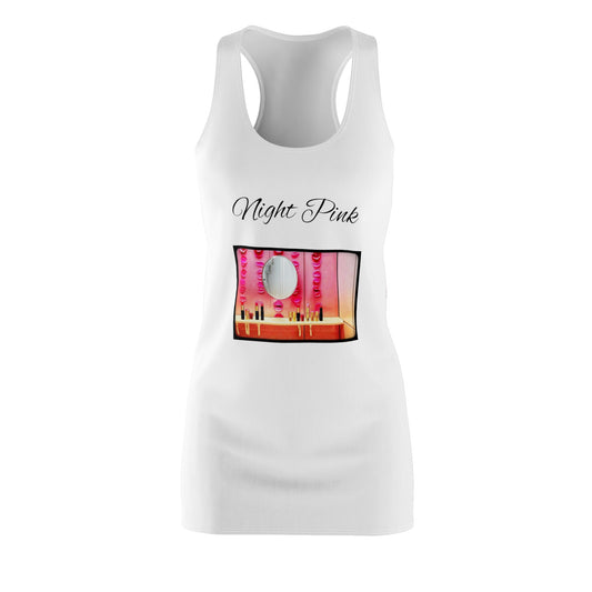 Night Pink Women's Cut & Sew Racerback Dress (AOP)