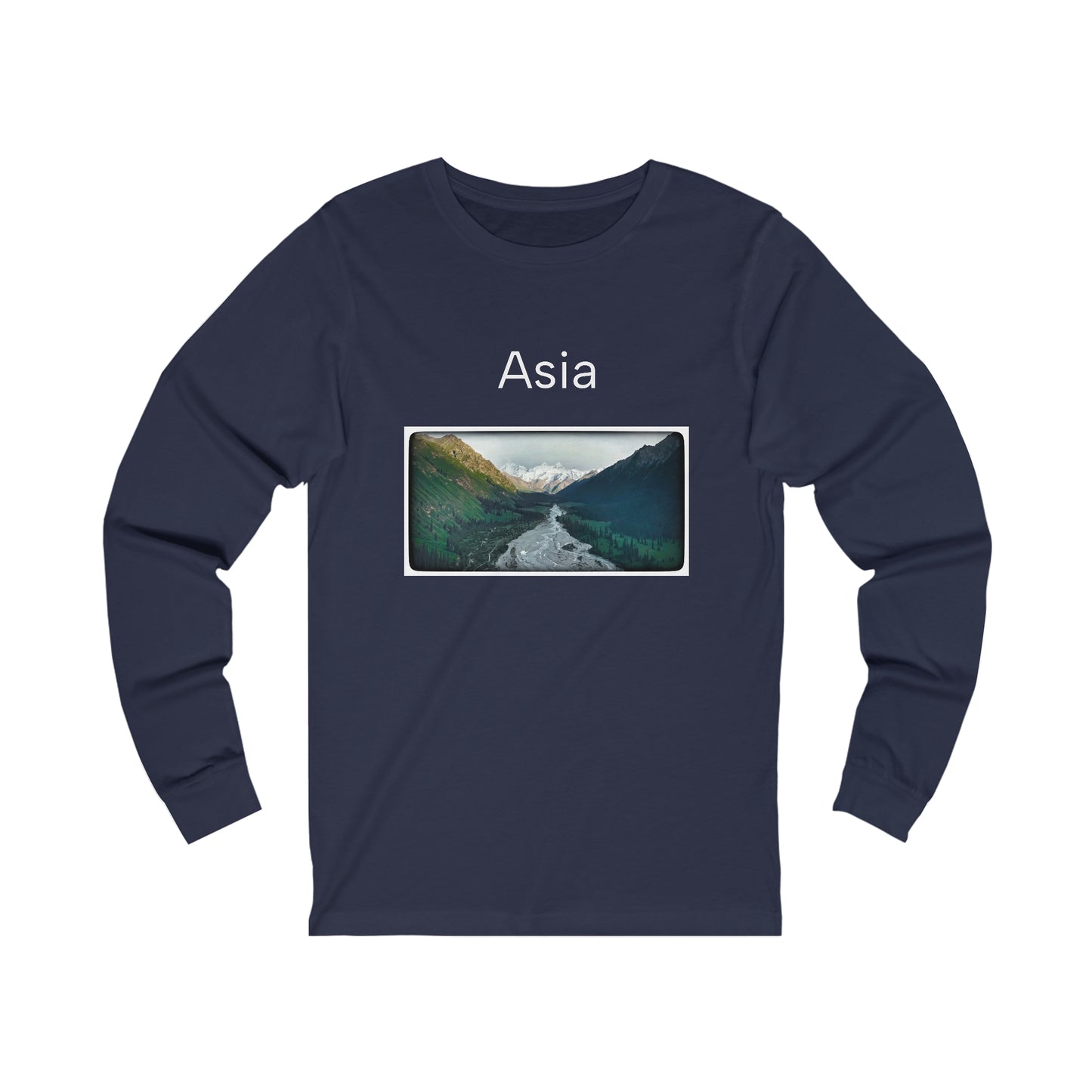 Asia Unisex Jersey Long Sleeve Tee