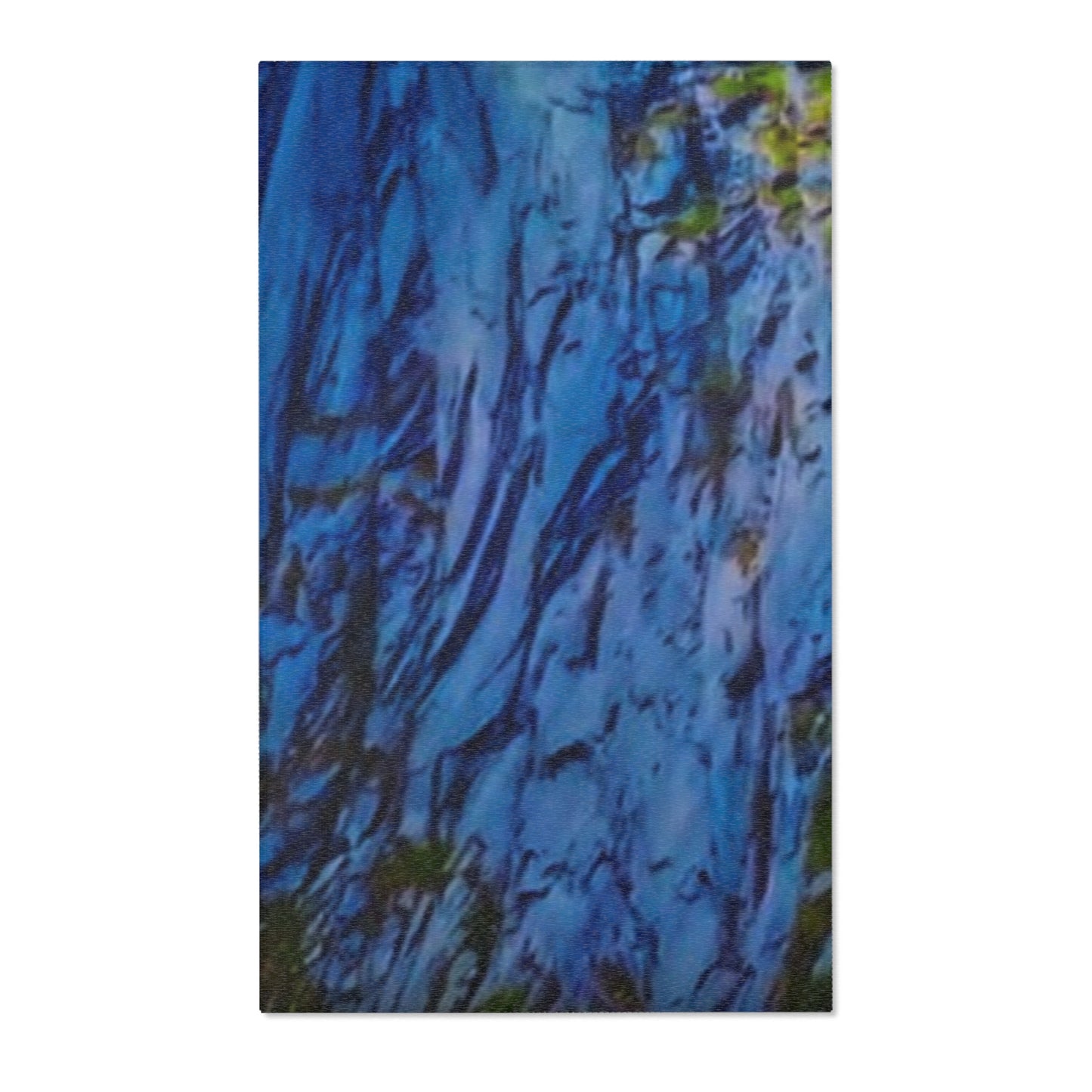 Deep blue swirl Area Rugs