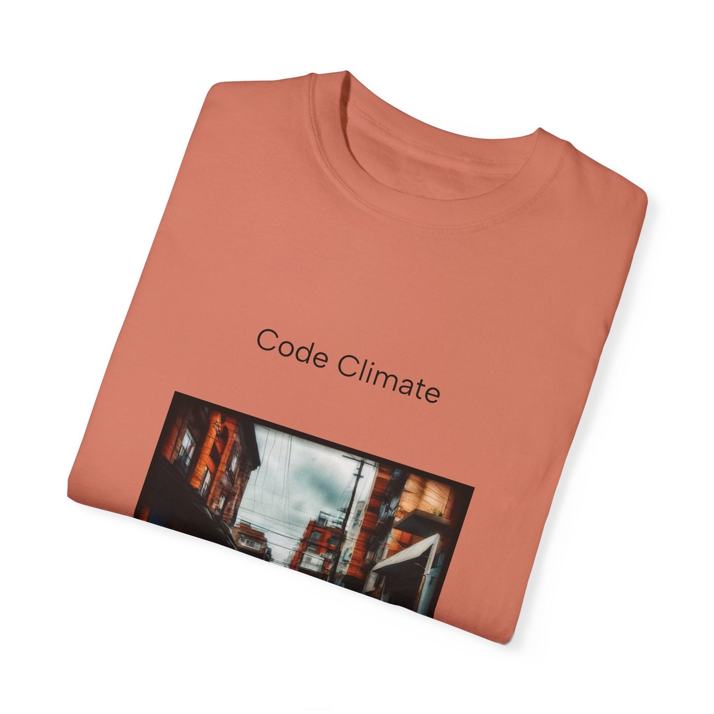 Code Climate Flooding Unisex Garment-Dyed T-shirt