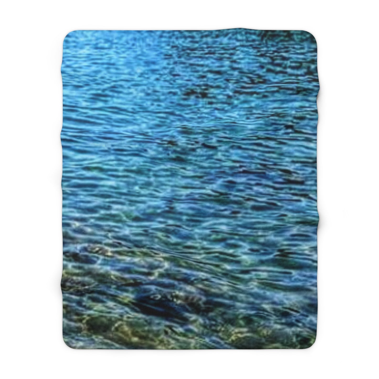 Marine Blue Sherpa Fleece Blanket