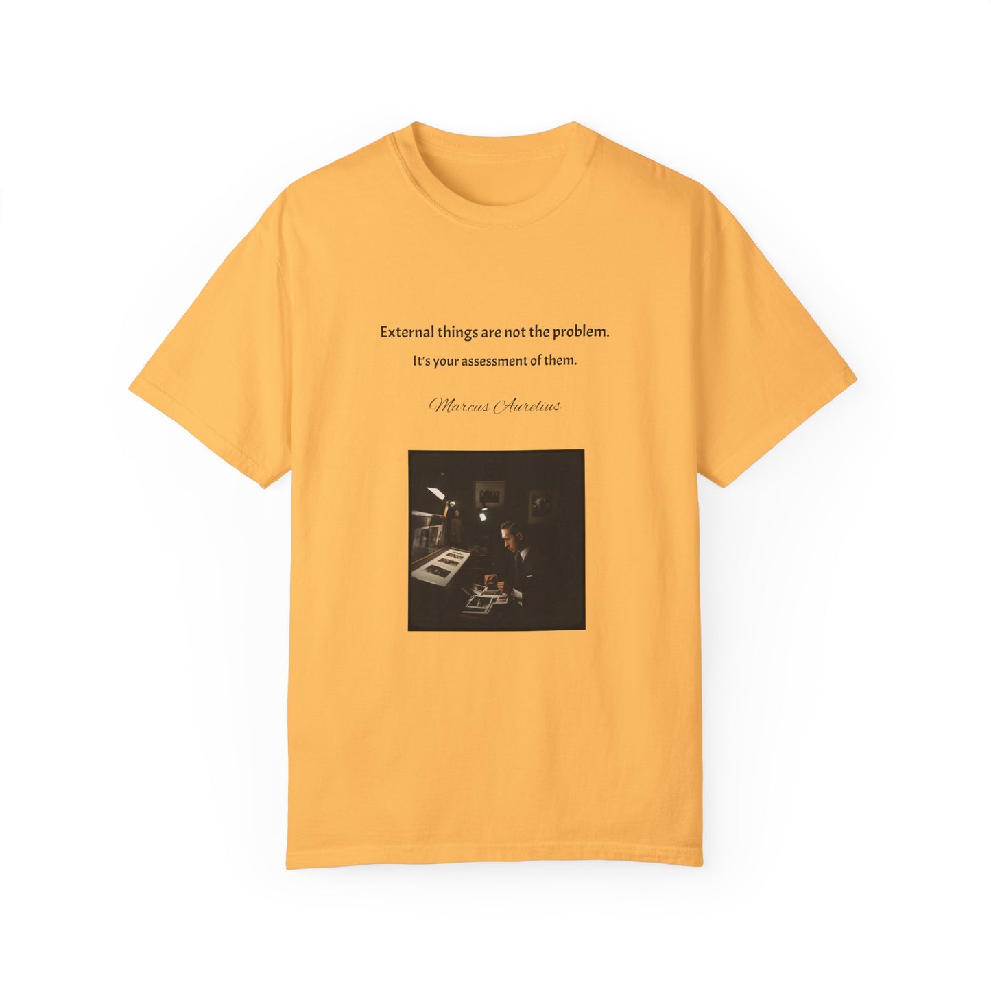 Marcus Aurelius Quotes Unisex Garment-Dyed T-shirt