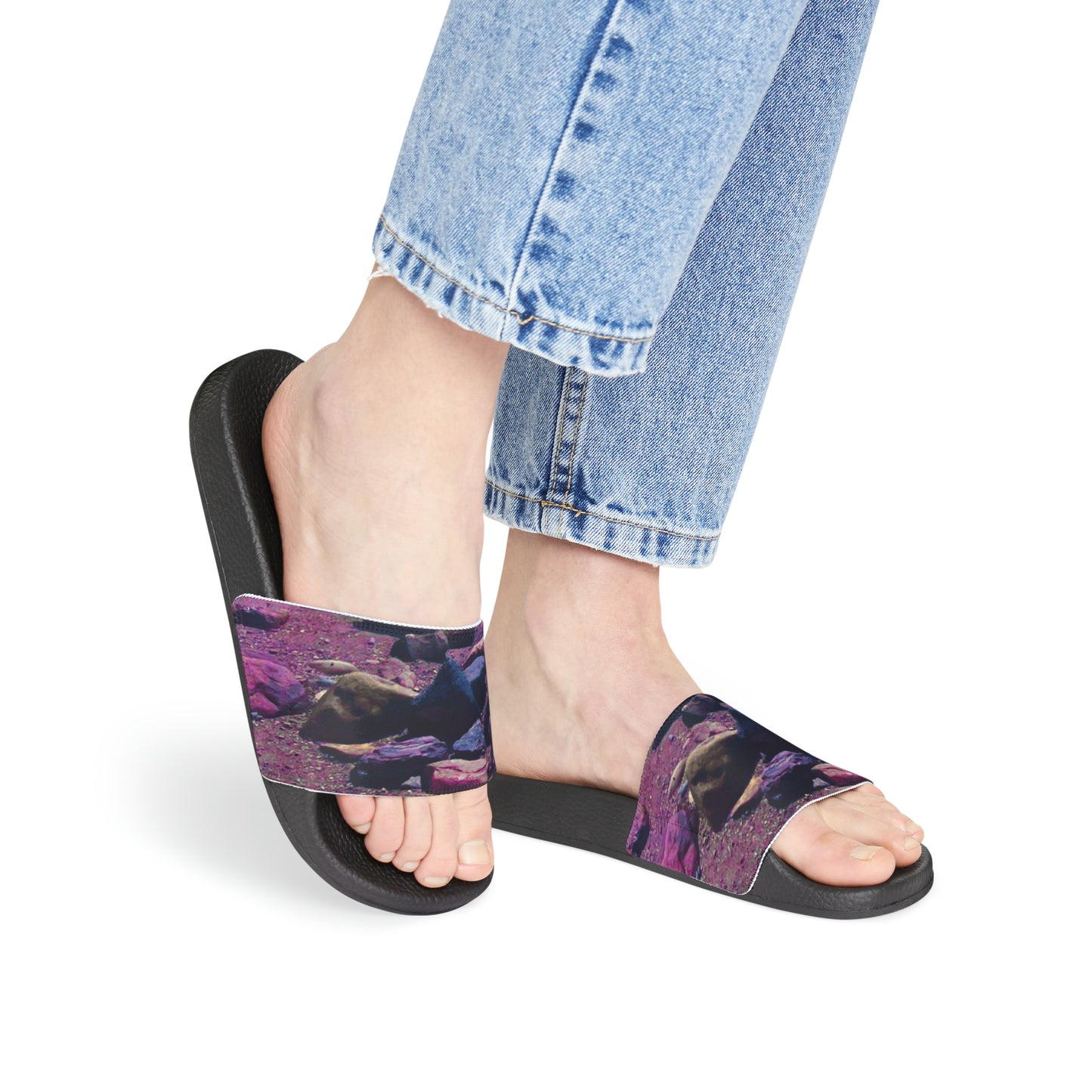 Lavender Bay Women's PU Slide Sandals