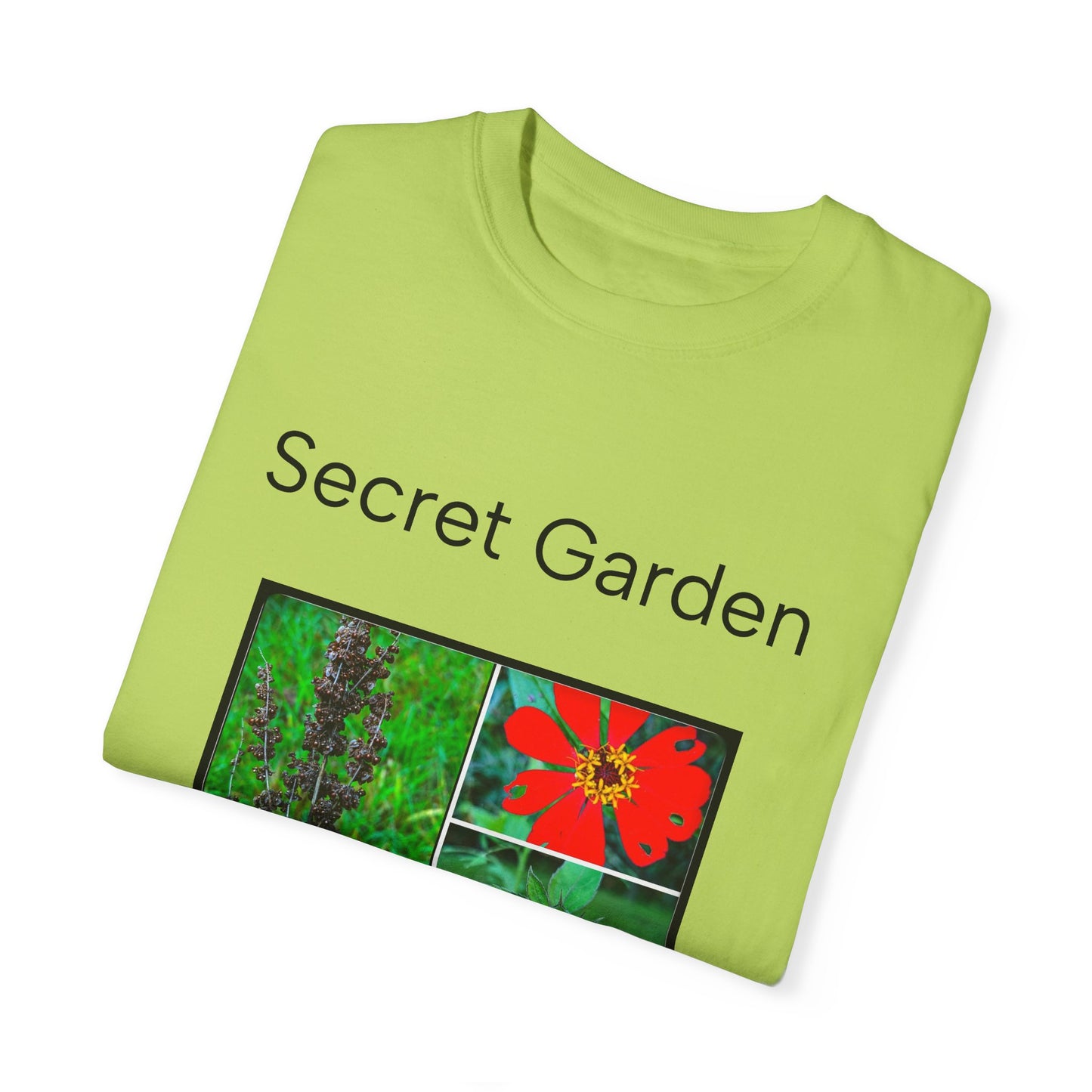 Floral Garden Unisex Garment-Dyed T-shirt