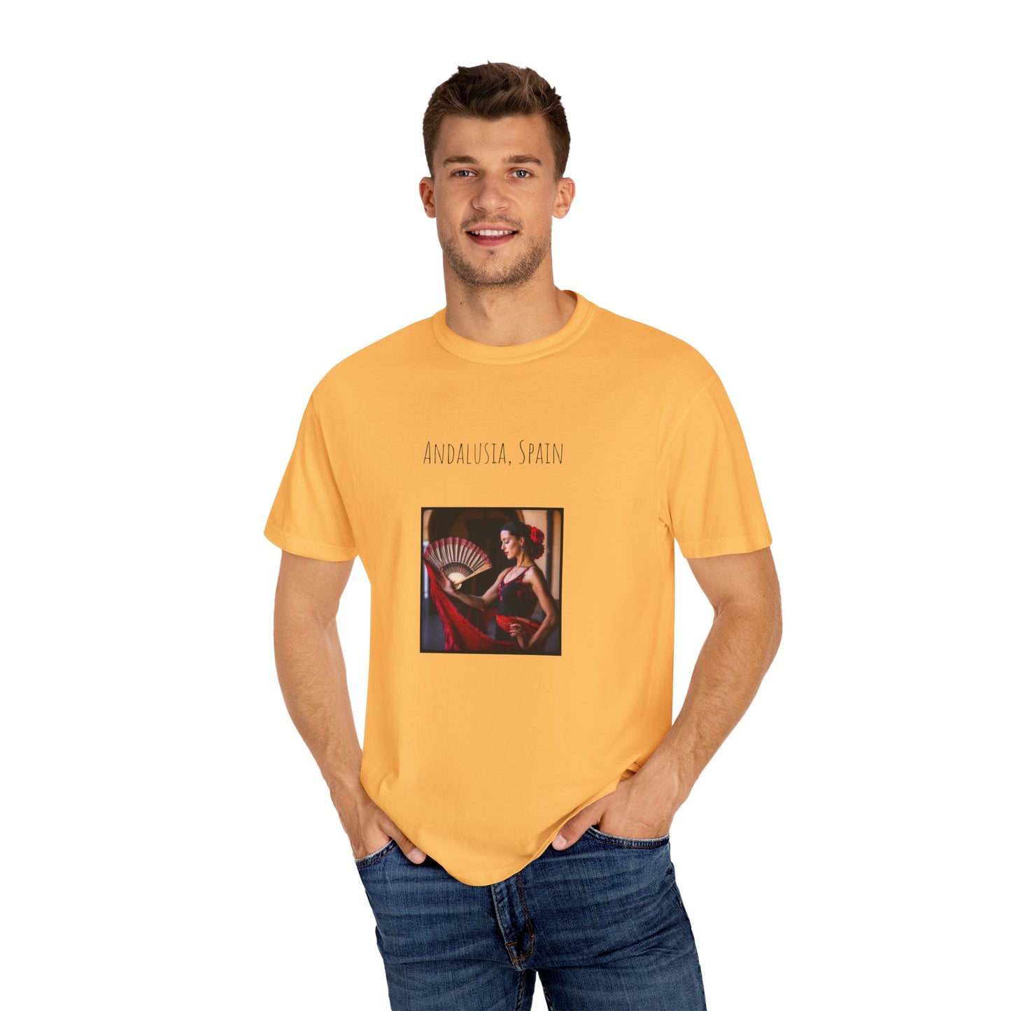 Spain Flamenco Unisex Garment-Dyed T-shirt