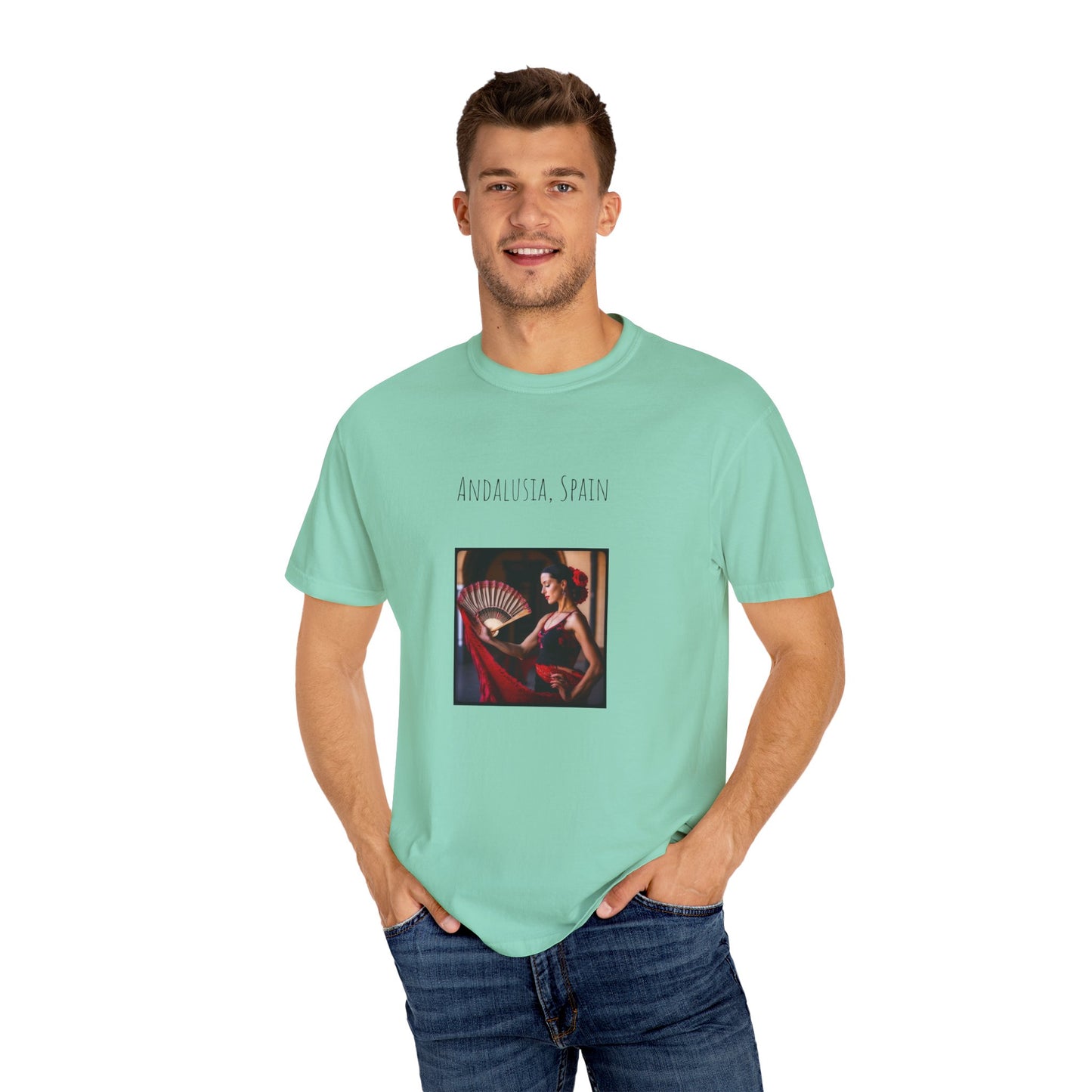 Spain Flamenco Unisex Garment-Dyed T-shirt