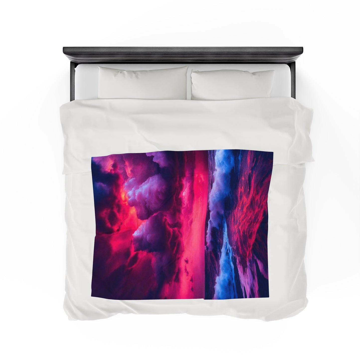 Fire Sky Velveteen Plush Blanket