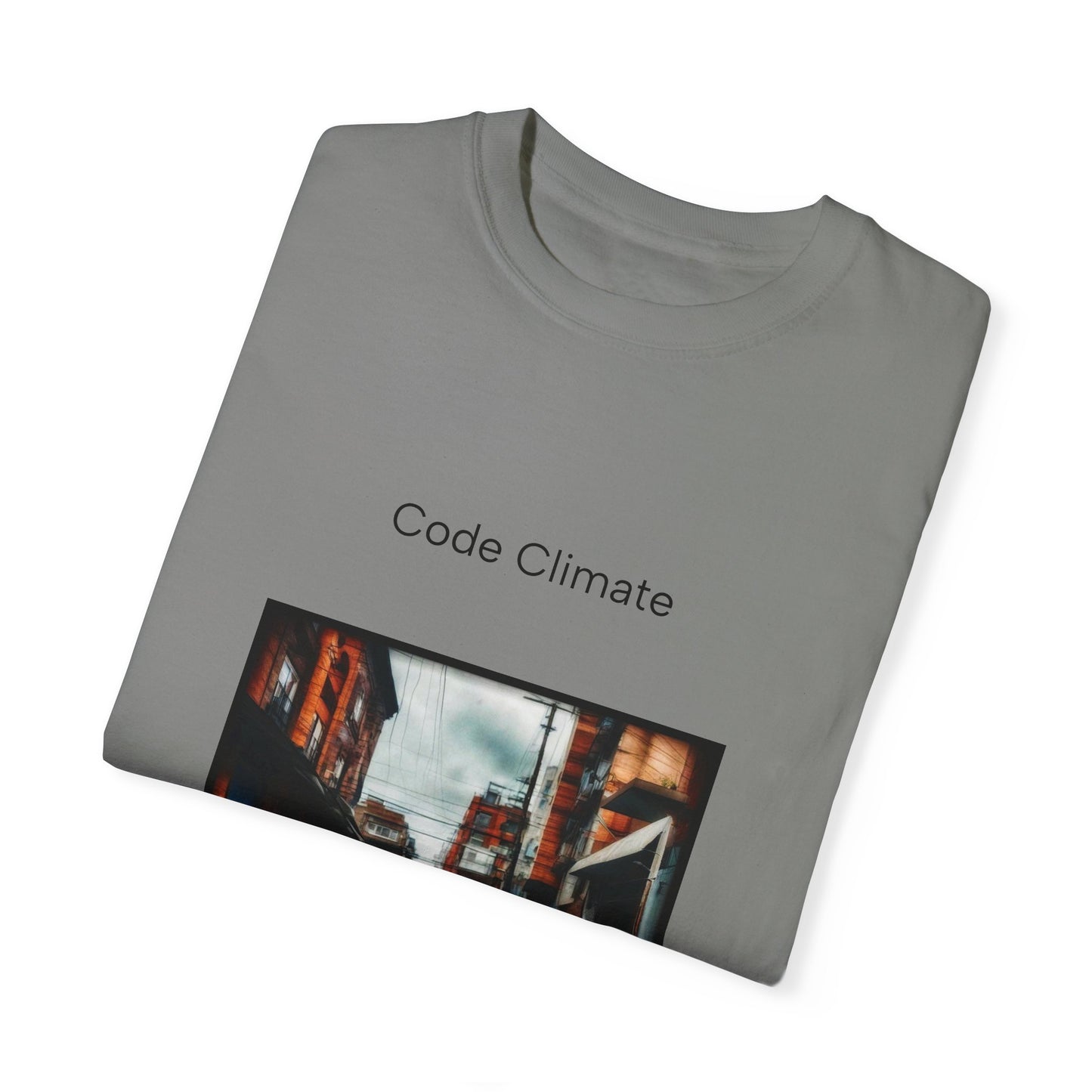 Code Climate Flooding Unisex Garment-Dyed T-shirt