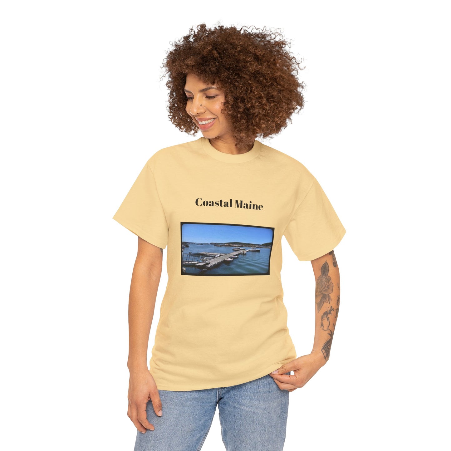 Maine Pier Unisex Heavy Cotton Tee