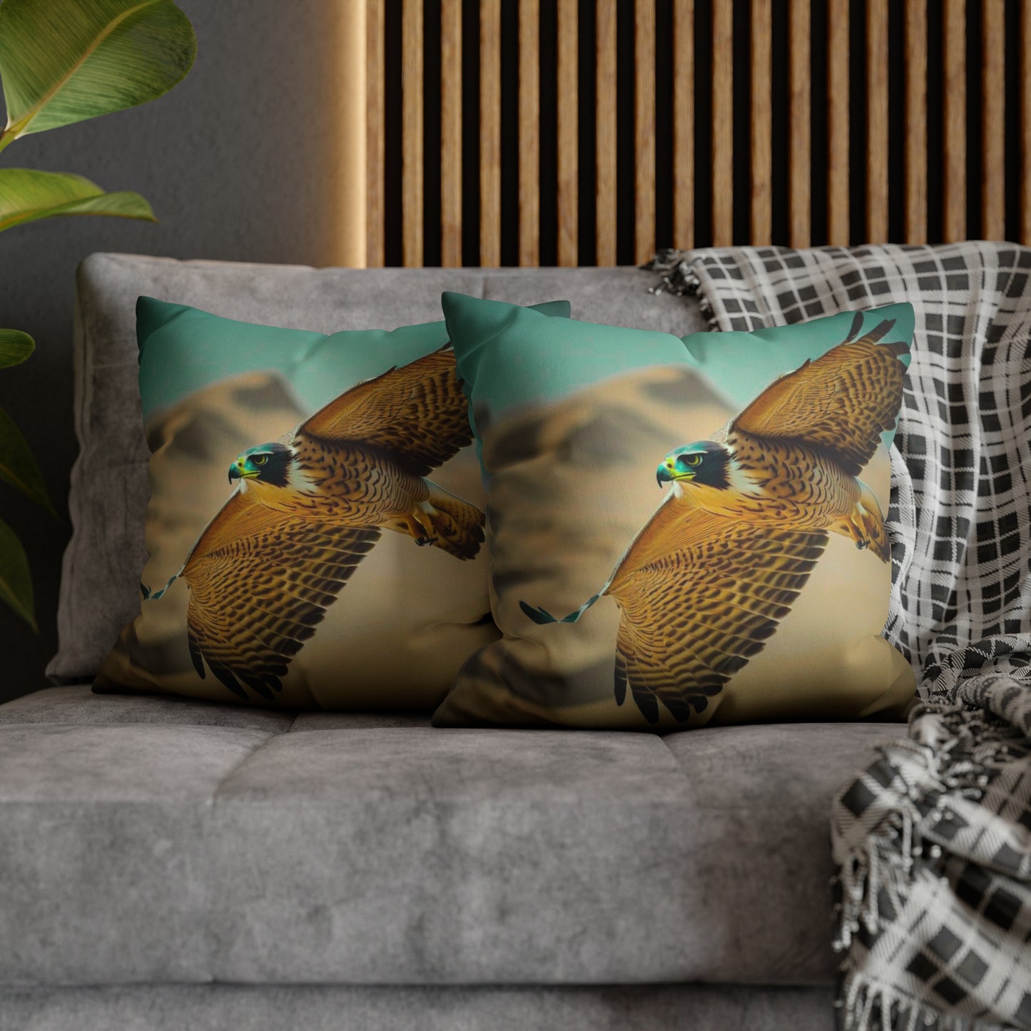 Falcon Faux Suede Square Pillowcase