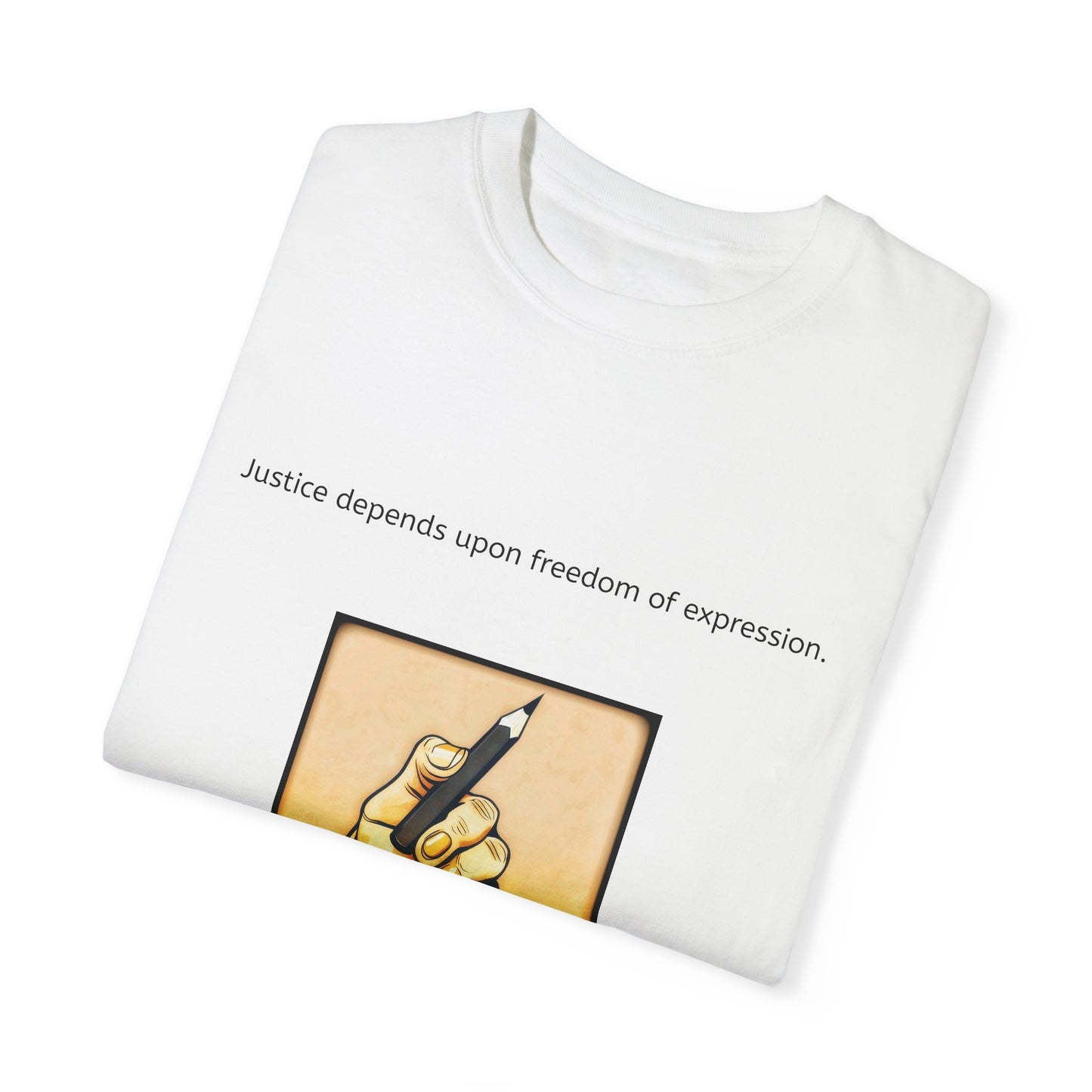 Freedom of Expression Justice Unisex Garment-Dyed T-shirt