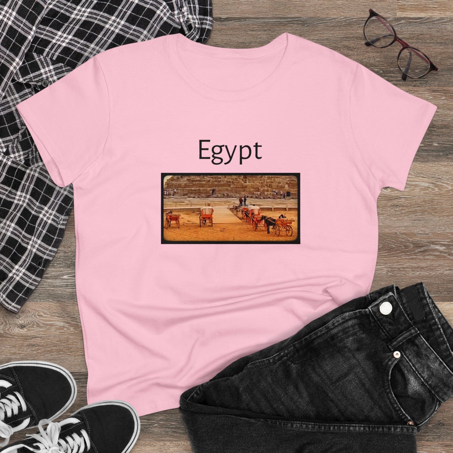 Egypt Women's Midweight Cotton Tee