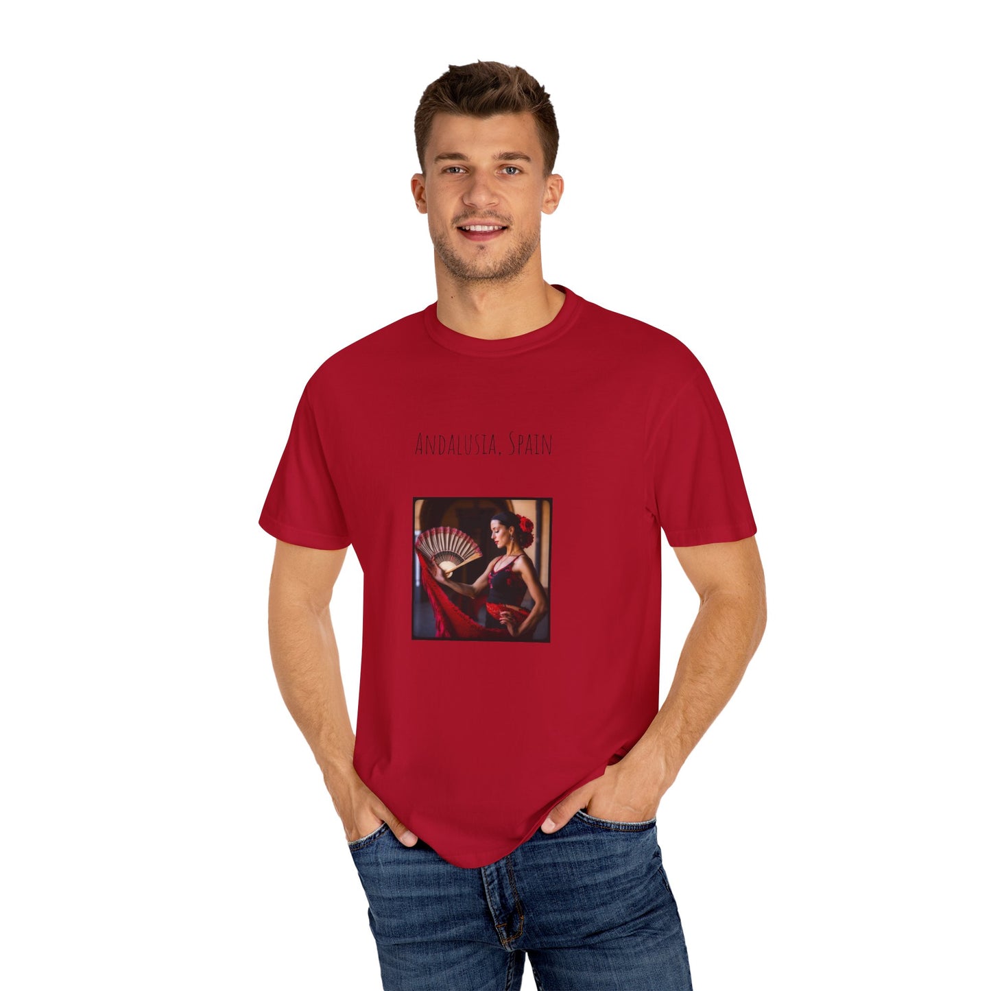 Spain Flamenco Unisex Garment-Dyed T-shirt