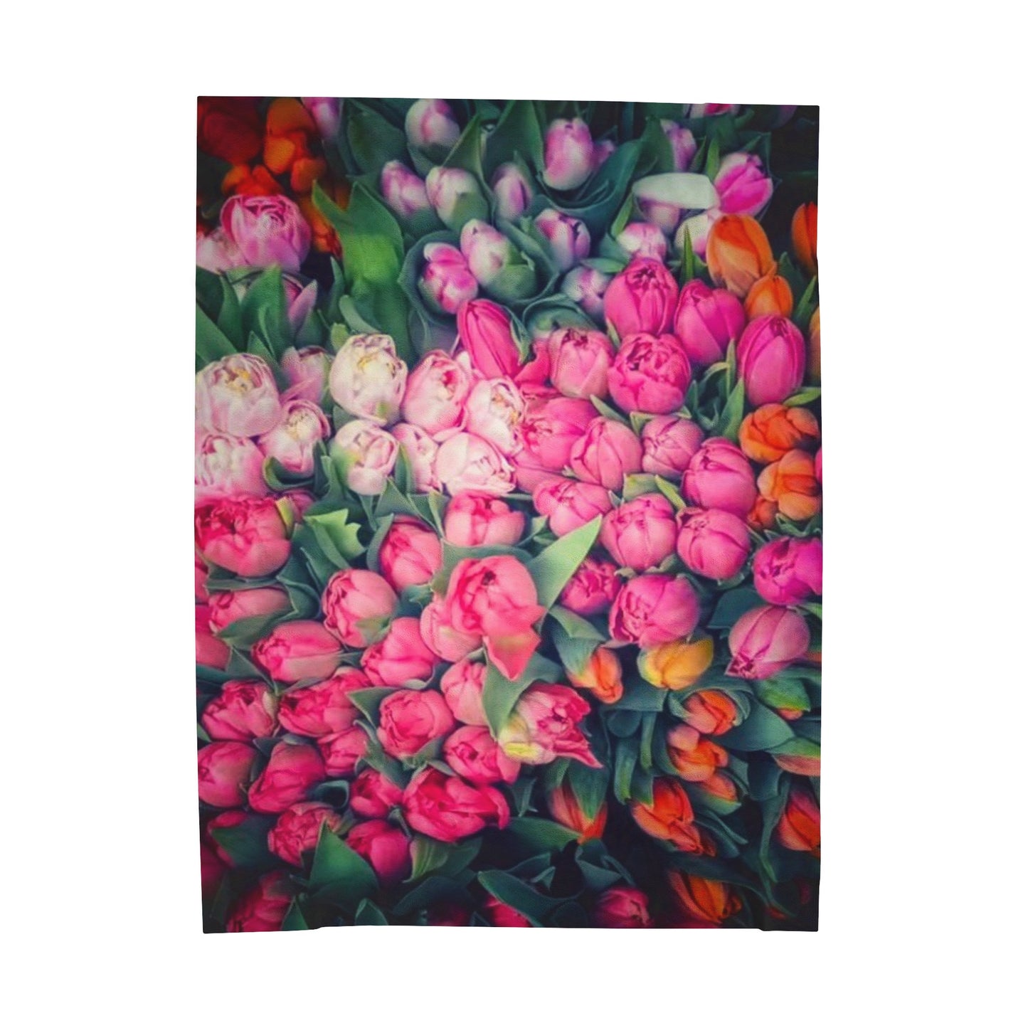 Roses Abundance Velveteen Plush Blanket