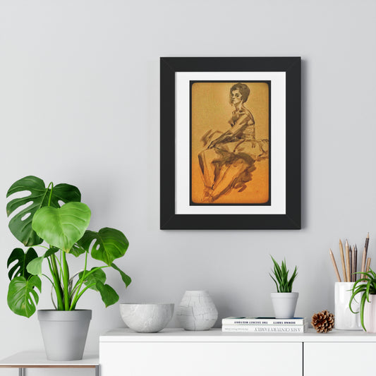 Ballerina Framed Vertical Poster