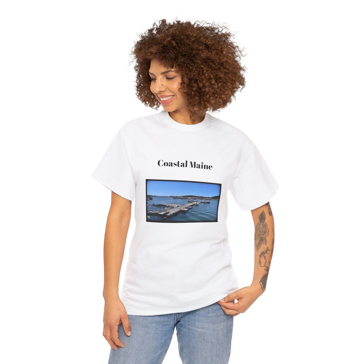 Maine Pier Unisex Heavy Cotton Tee