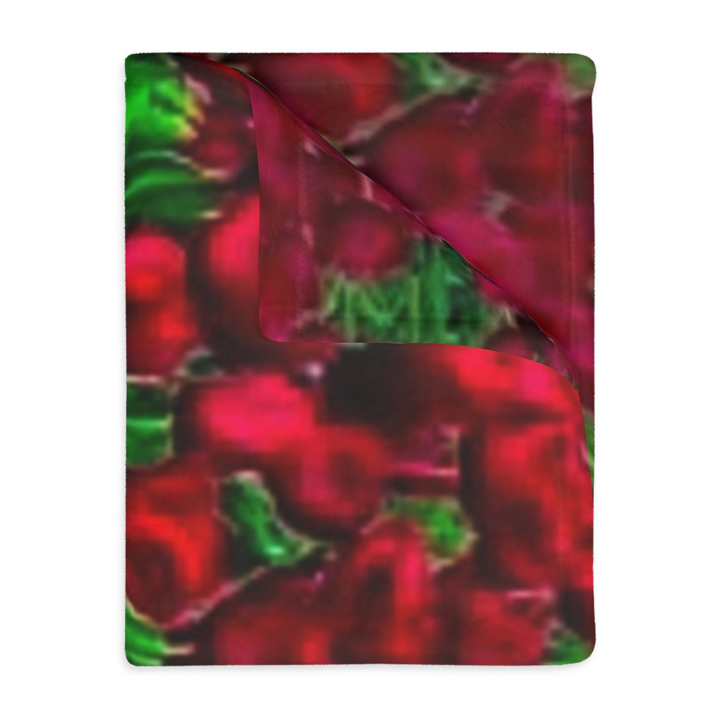 Red Velveteen Microfiber Blanket (Two-sided print)