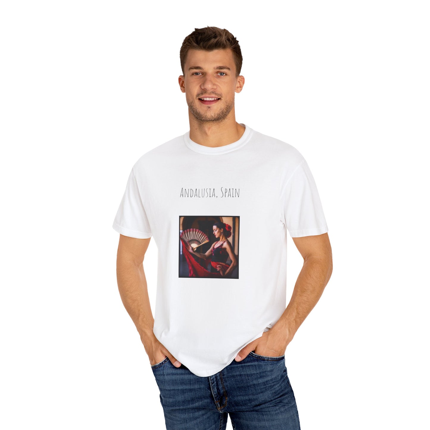 Spain Flamenco Unisex Garment-Dyed T-shirt