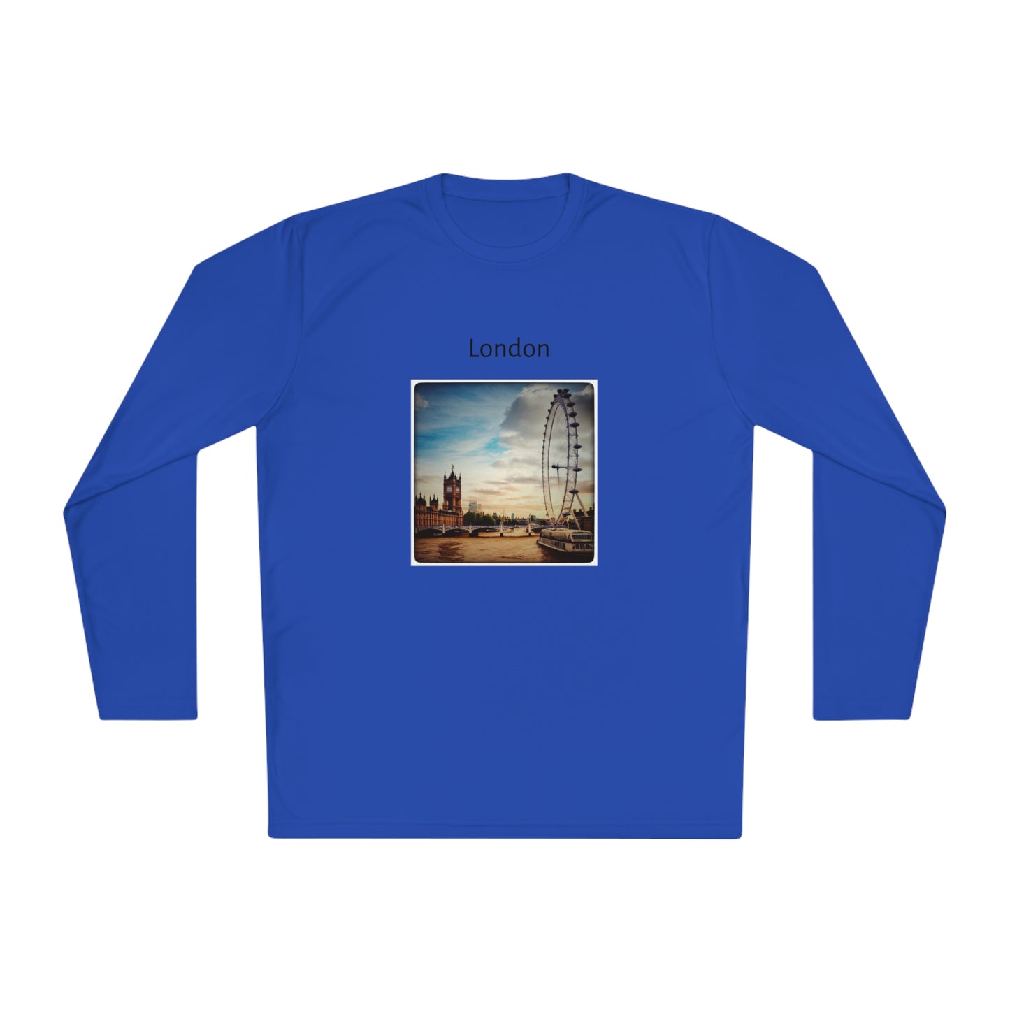 London 2 sides Unisex Lightweight Long Sleeve Tee