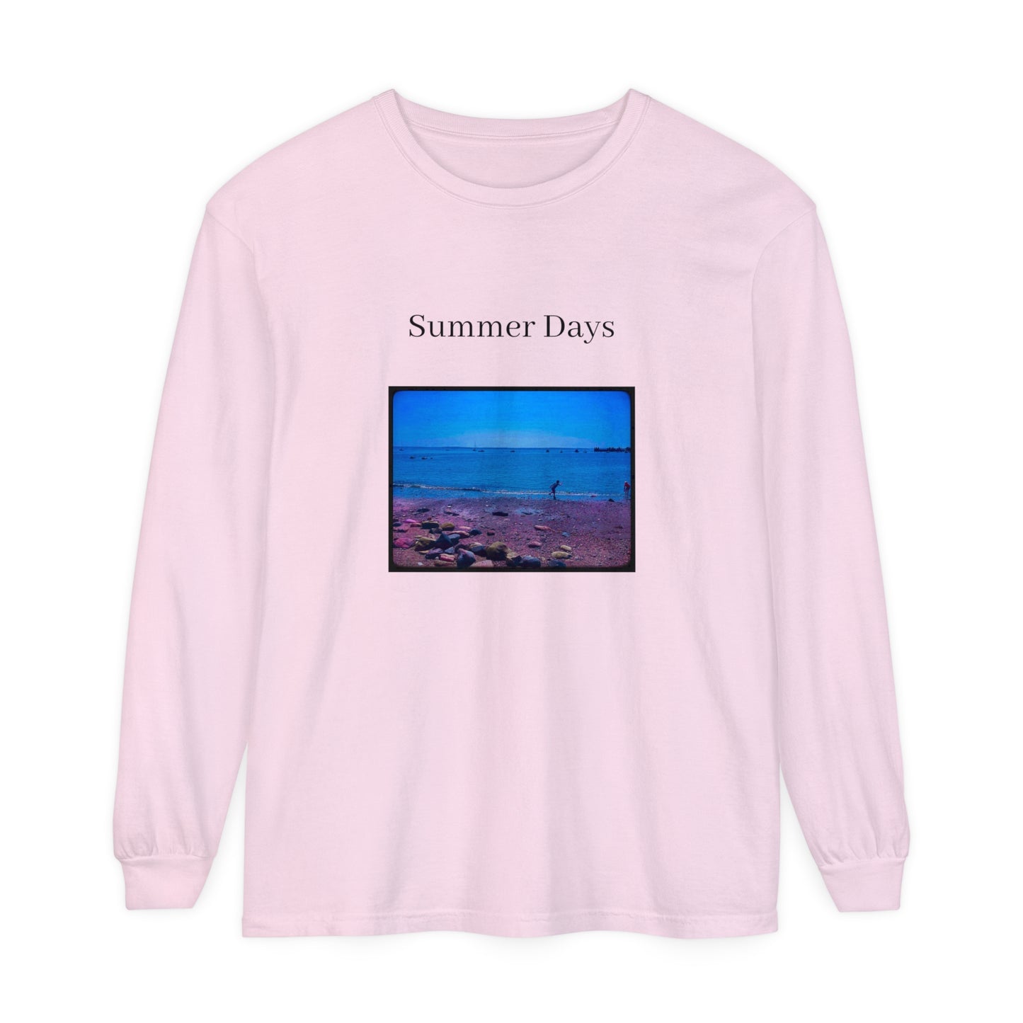 Summer Days Unisex Garment-dyed Long Sleeve T-Shirt