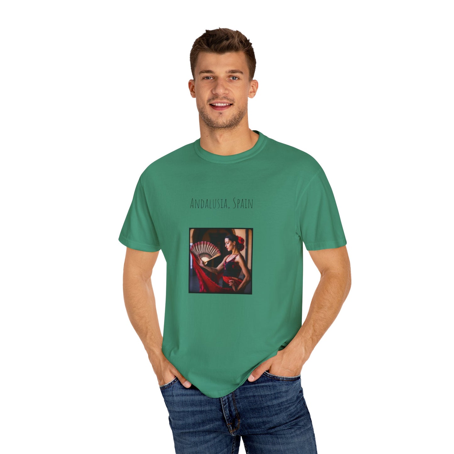 Spain Flamenco Unisex Garment-Dyed T-shirt