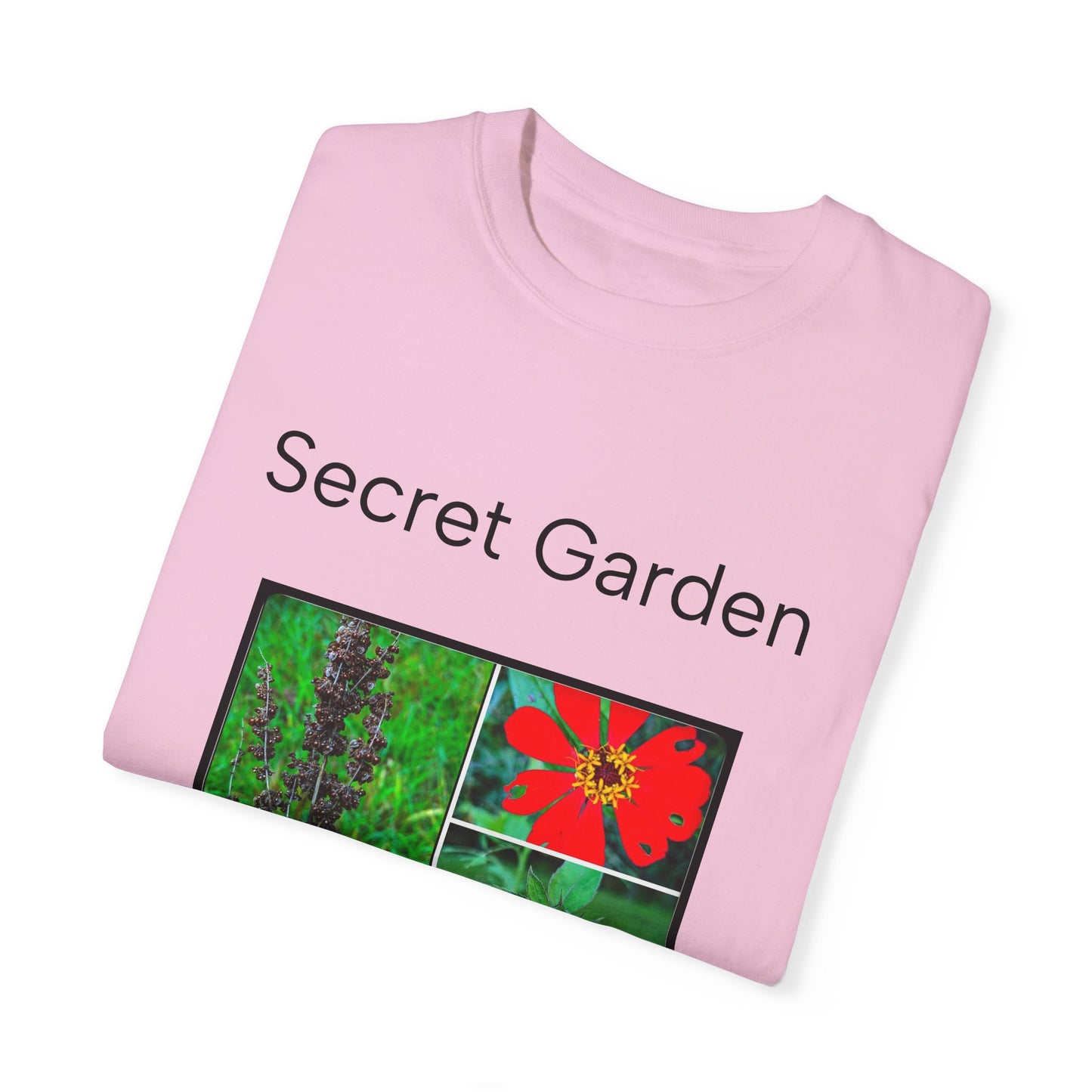 Floral Garden Unisex Garment-Dyed T-shirt