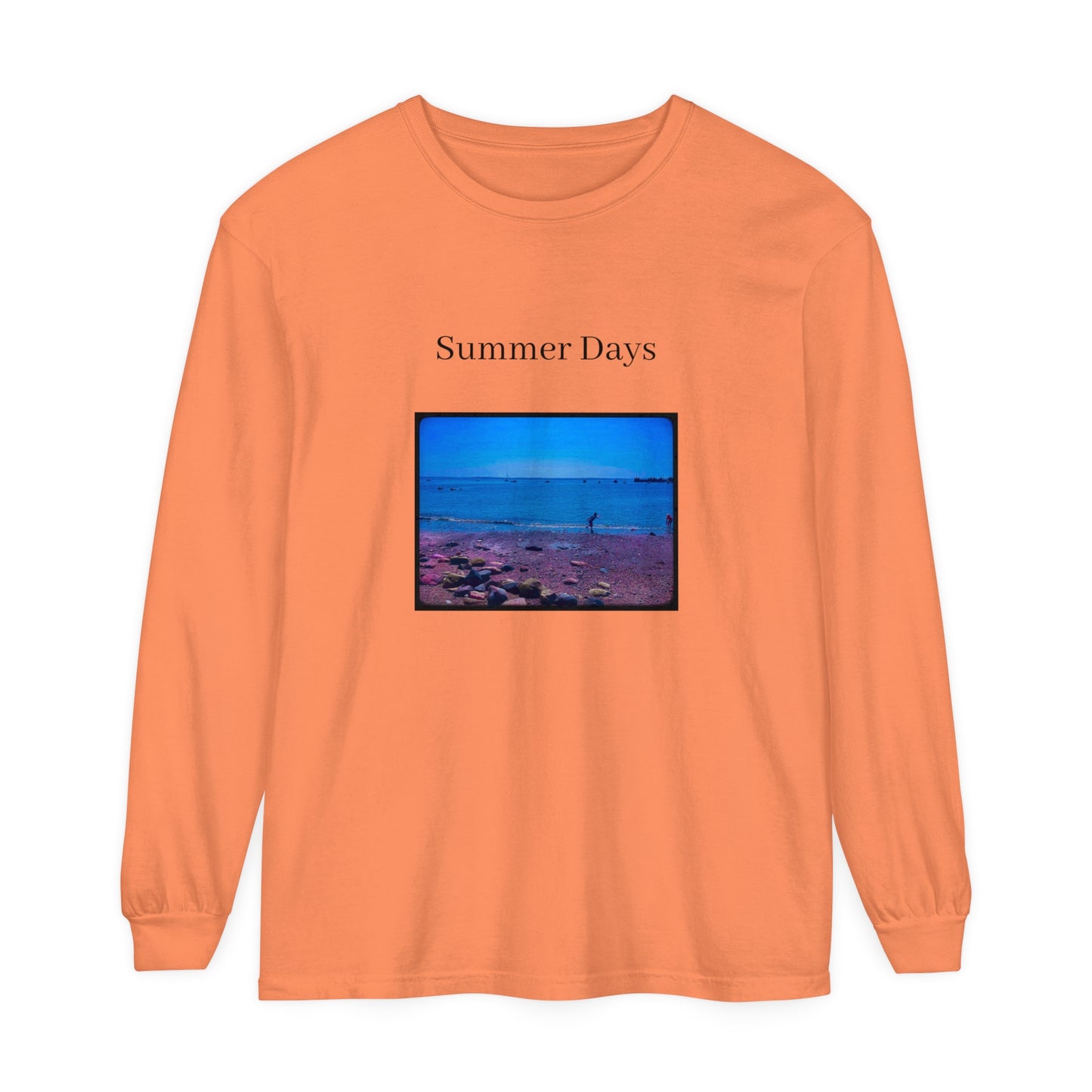 Summer Days Unisex Garment-dyed Long Sleeve T-Shirt