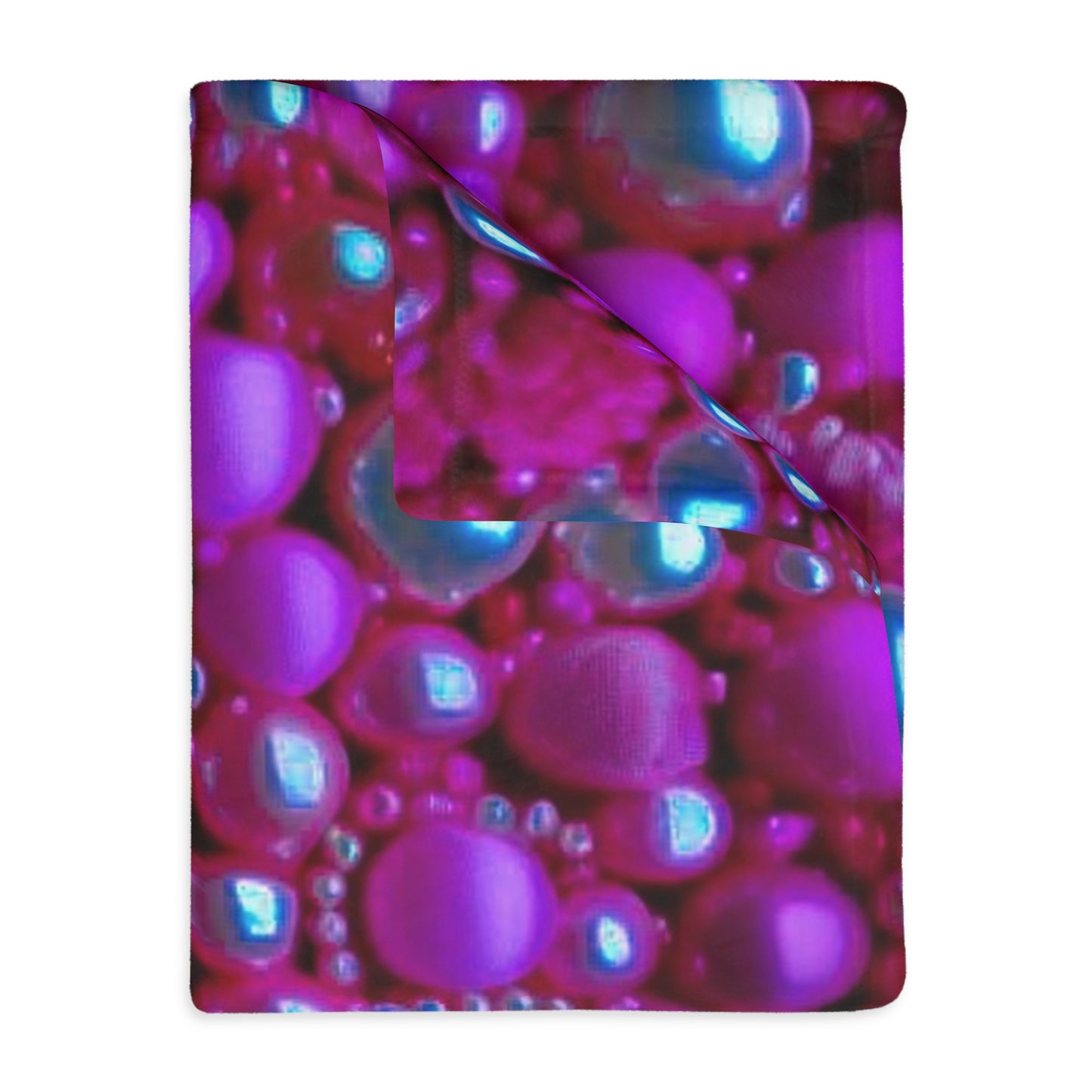 Pinked Pearls Velveteen Microfiber Blanket (Two-sided print)