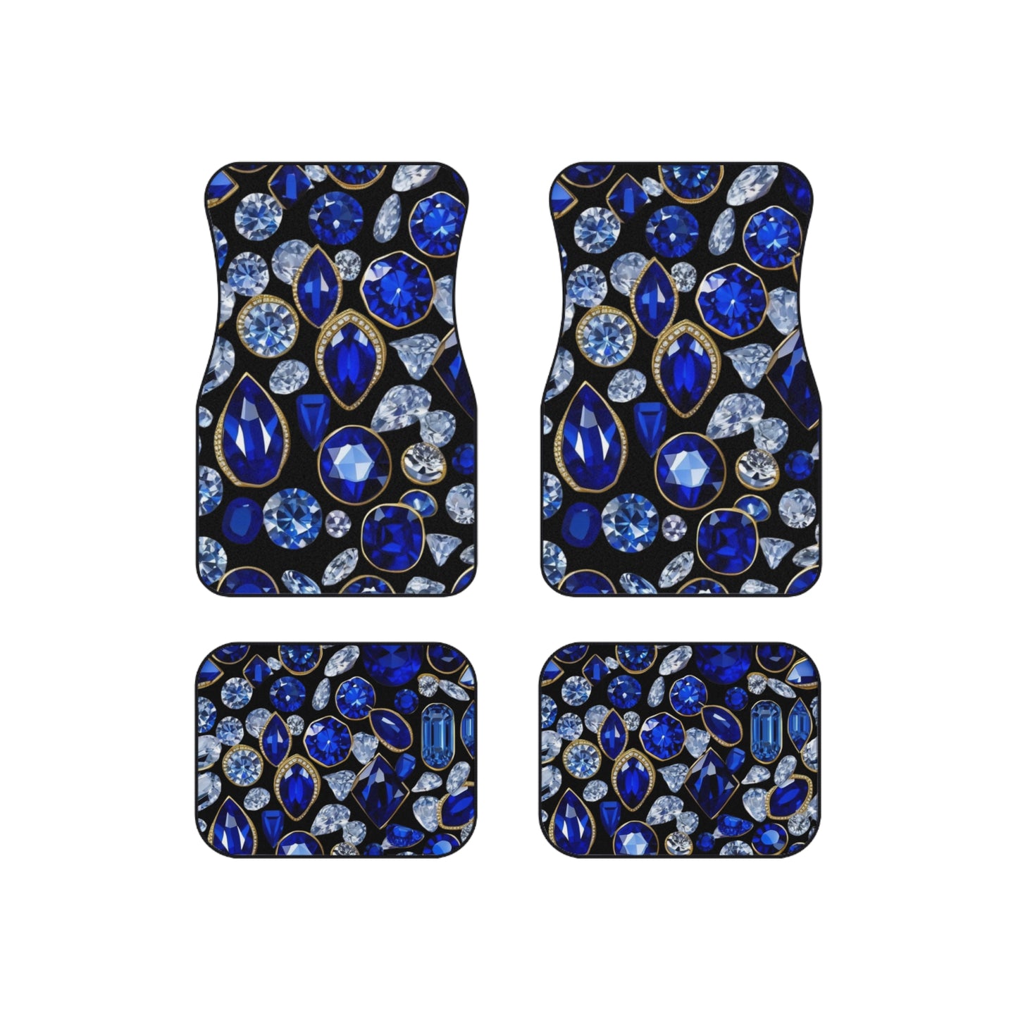 Diamonds and Sapphires Car Mats (Set of 4)