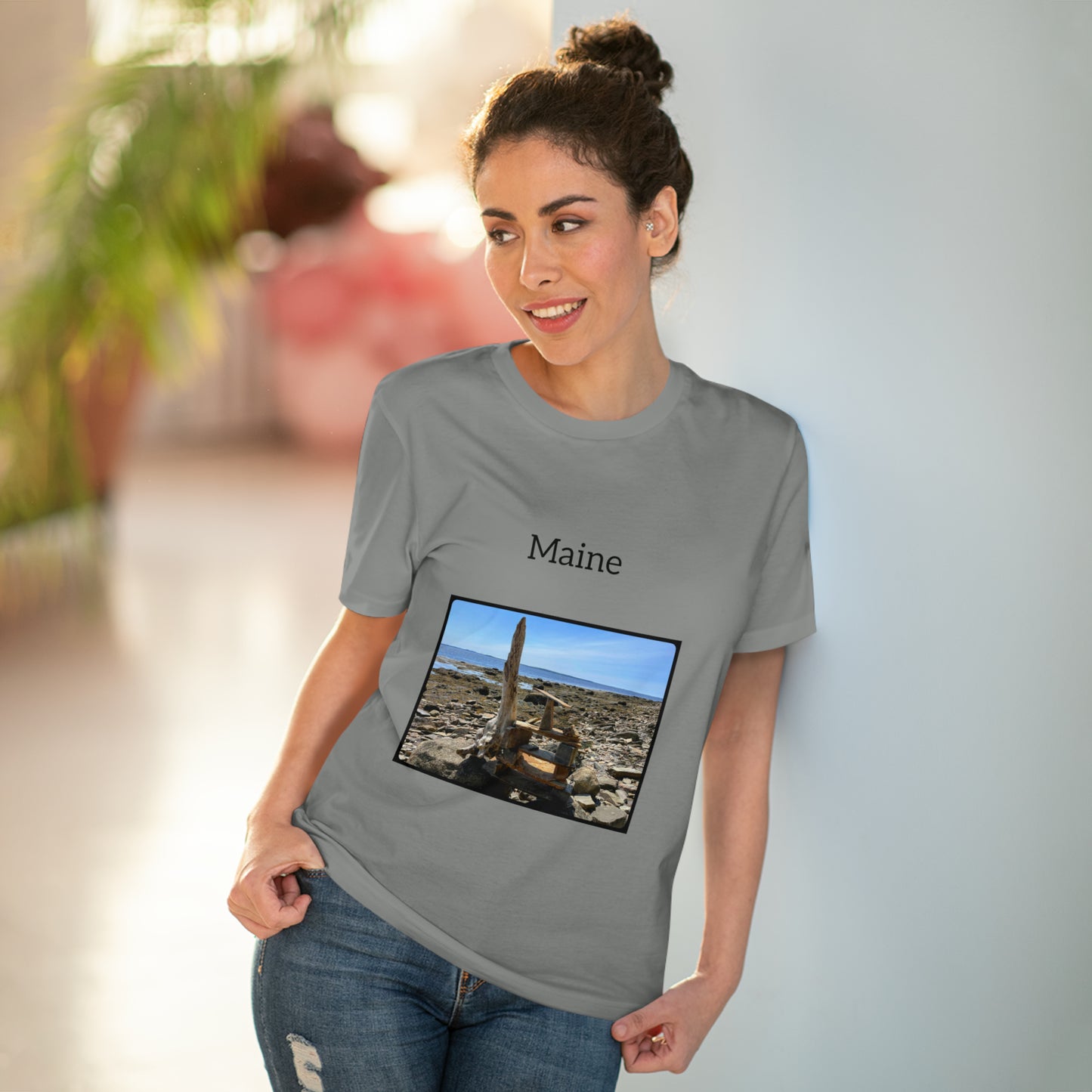 Maine Coastal Travel Organic Creator T-shirt - Unisex