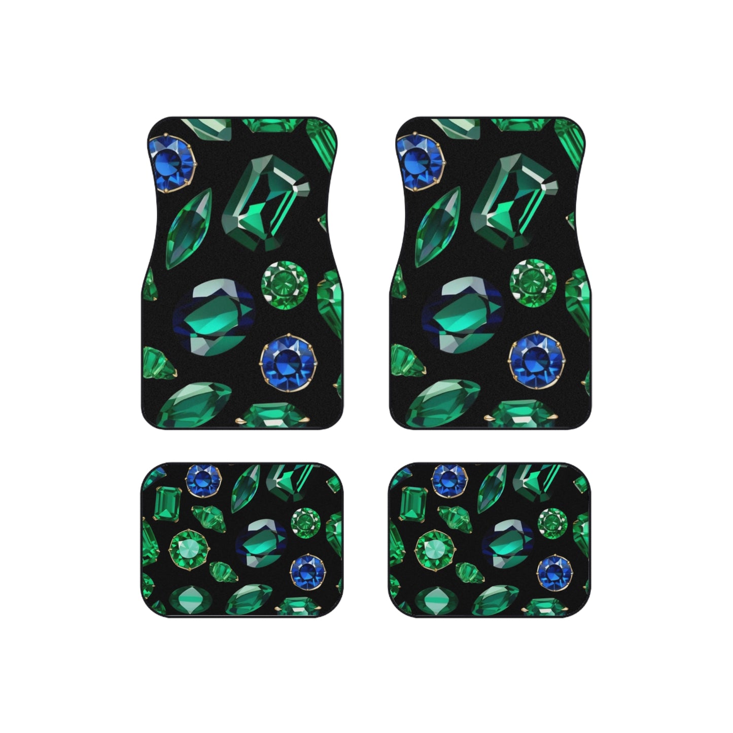 Emeralds and Sapphires Car Mats (Set of 4)