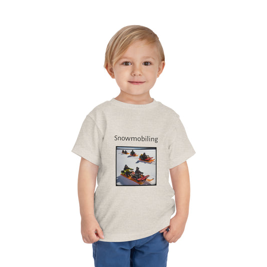 Snowmobiling Toddler Short Sleeve Tee