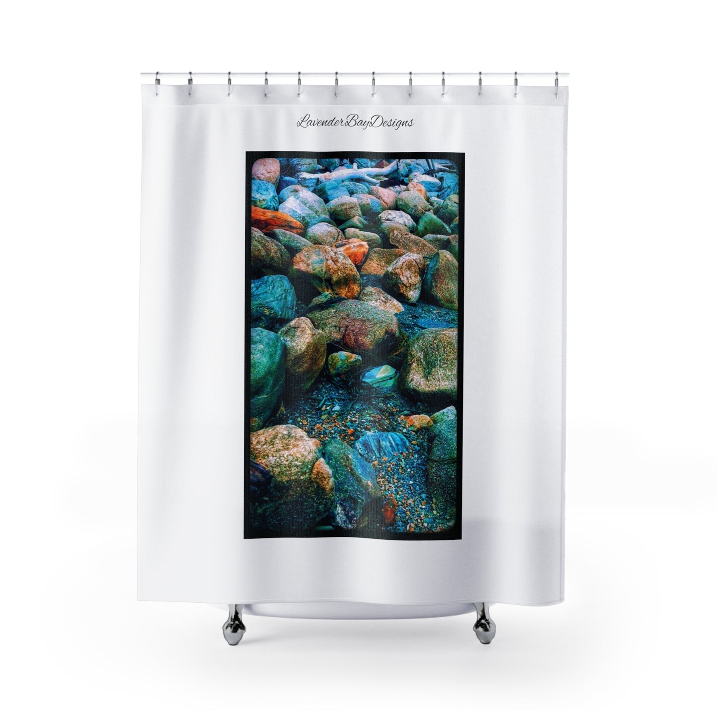 Ocean Rocks Shower Curtains