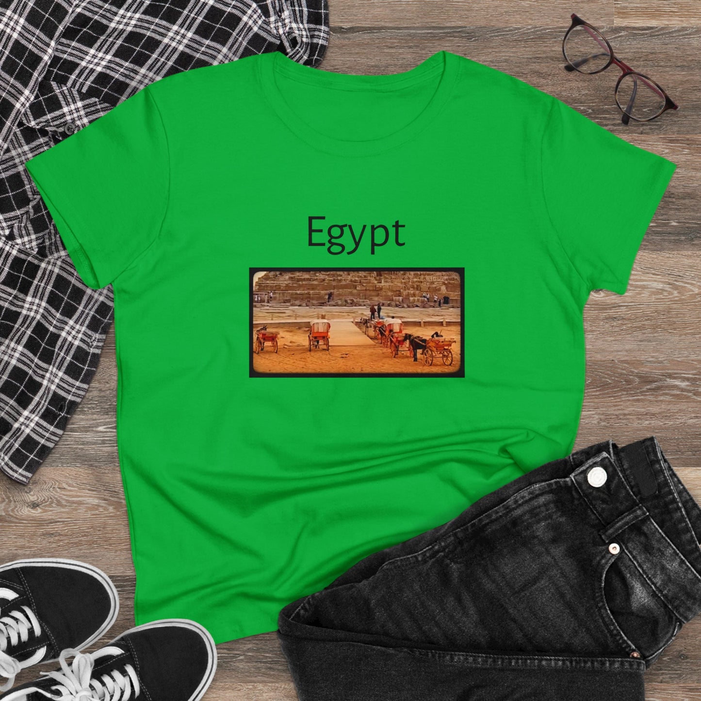 Egypt Women's Midweight Cotton Tee