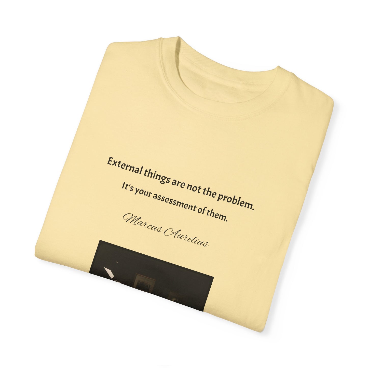 Marcus Aurelius Quotes Unisex Garment-Dyed T-shirt